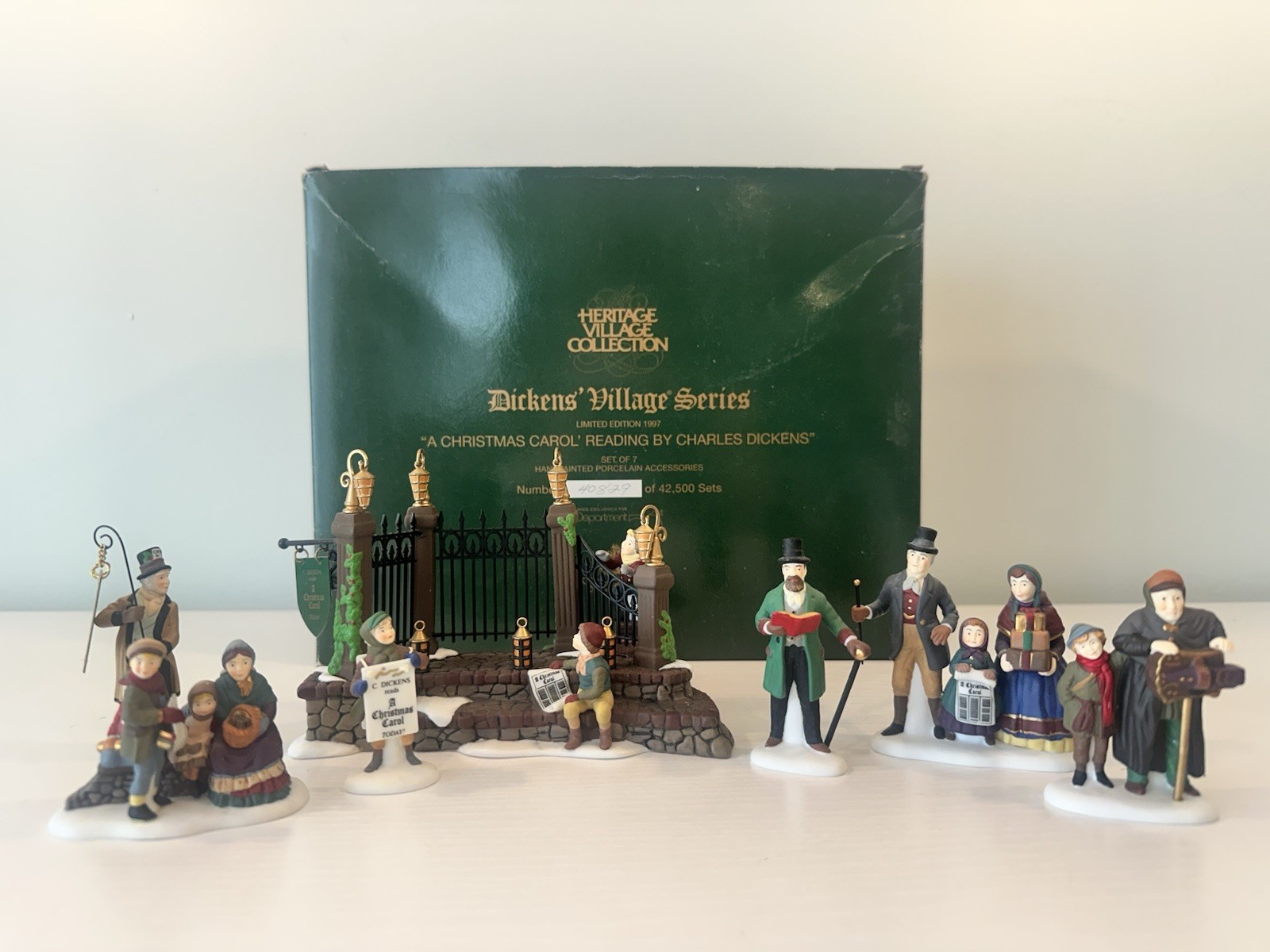Department 56 Dickens’ – A Christmas Carol Reading Set Of 7 Complete