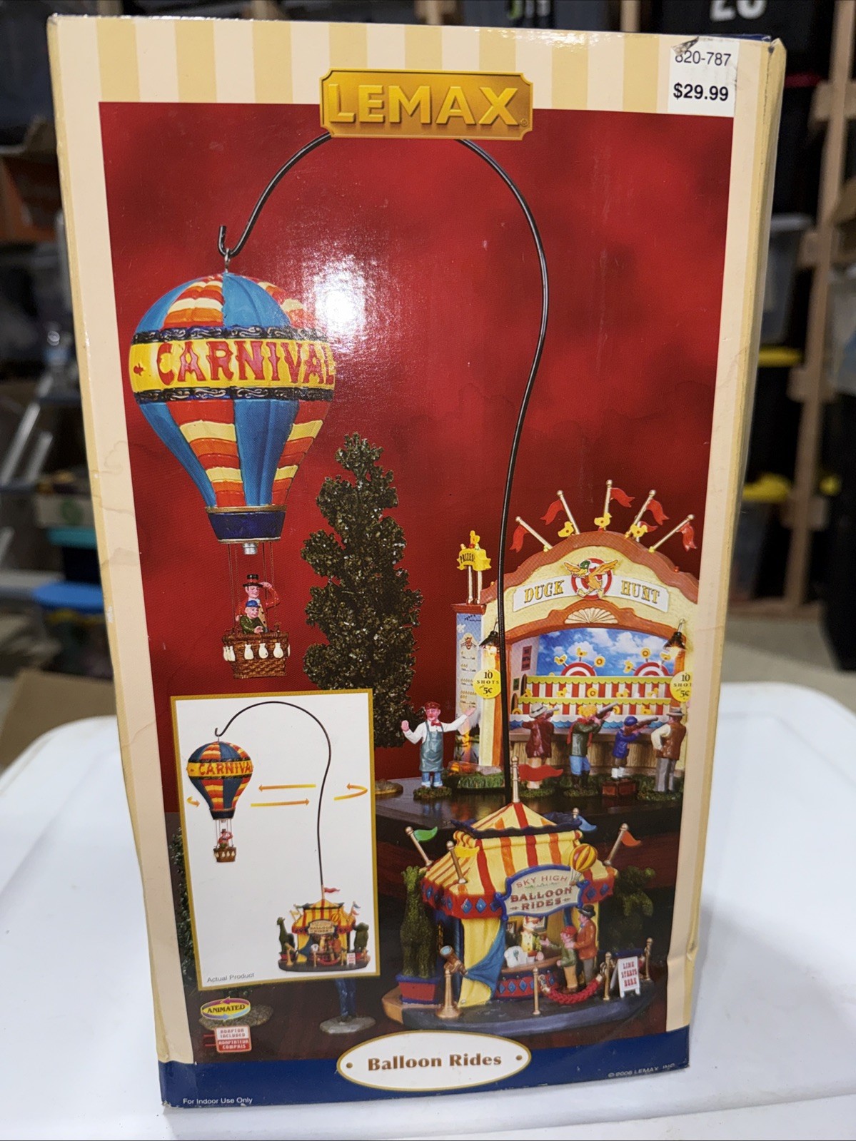Lemax Village Collection Balloon Rides Animated Balloon Ride Carnival