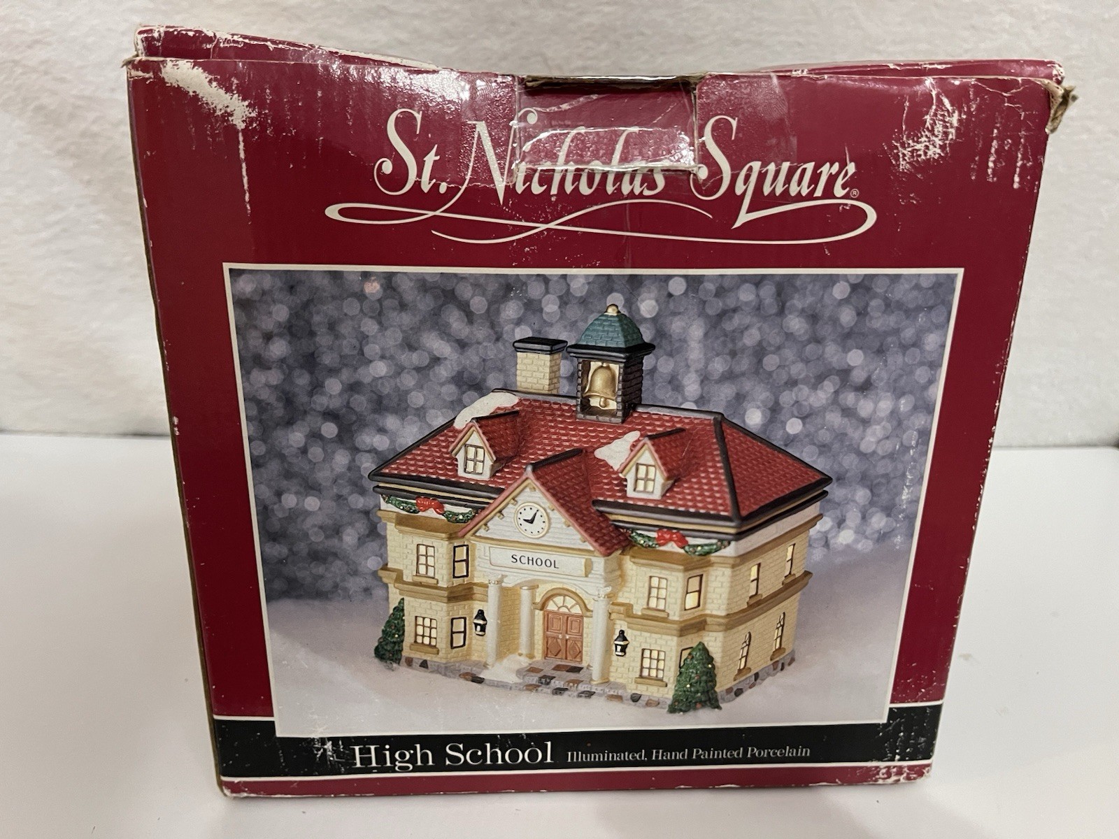 Vintage St. Nicholas Square – High School Holiday Village Christmas Retired
