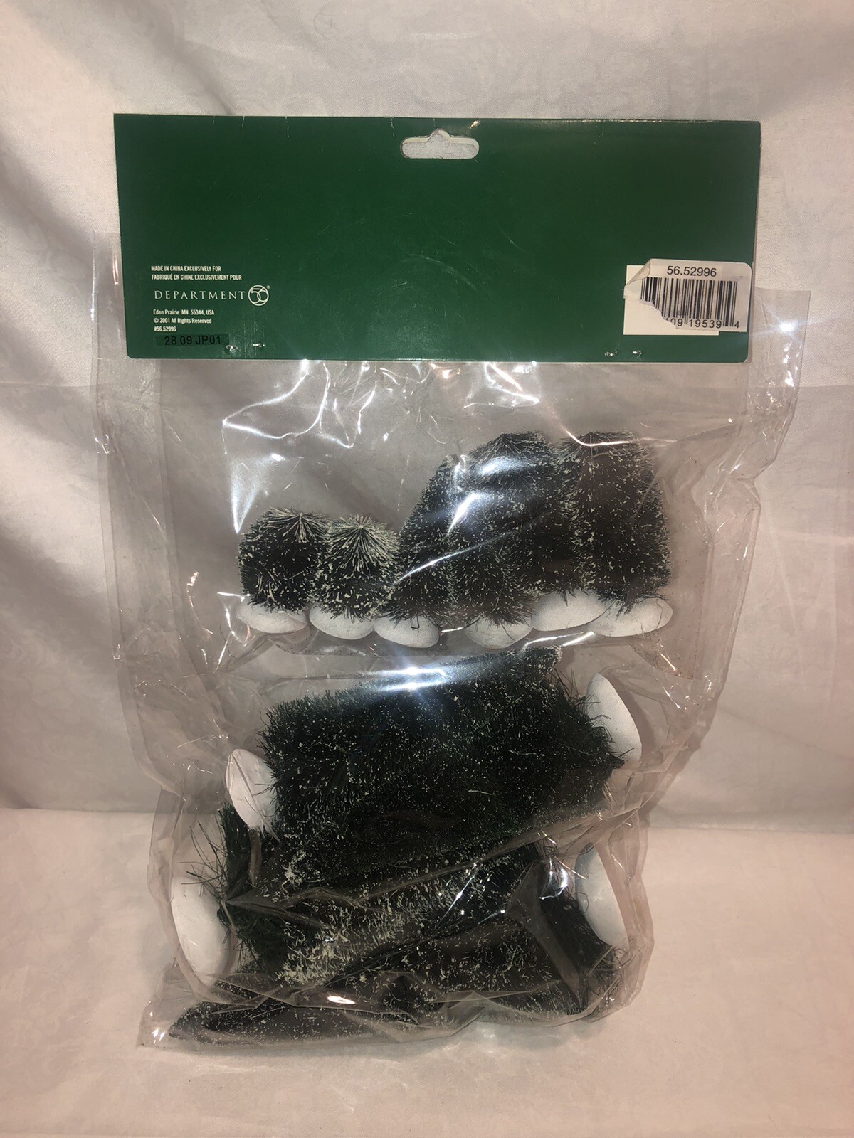 Department 56 Snow Village Bag O Frosted Topiaries Trees (10) Figurine Set 52996