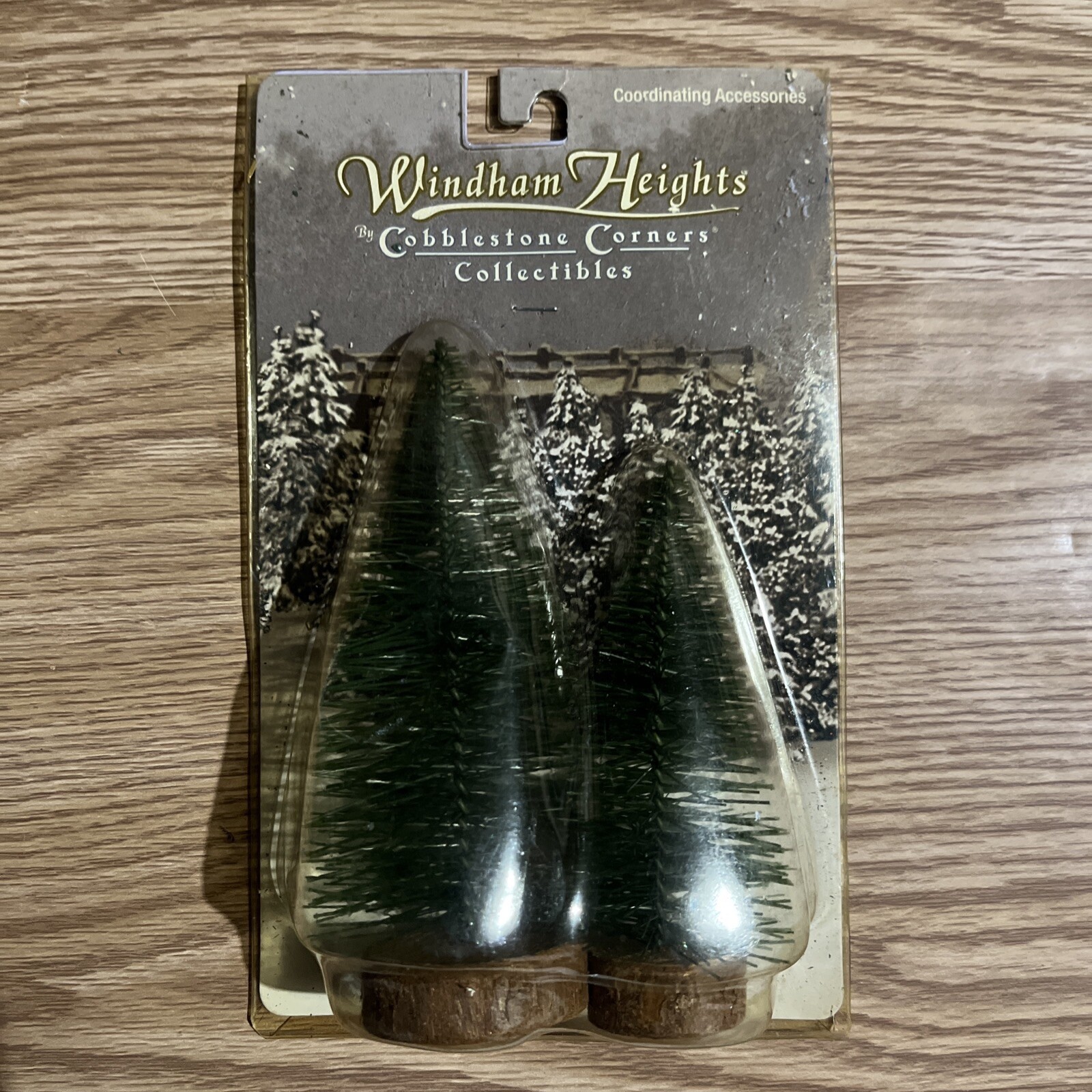 Cobblestone Corners Collectibles Pine Trees Windham Heights Bottlebrush Green