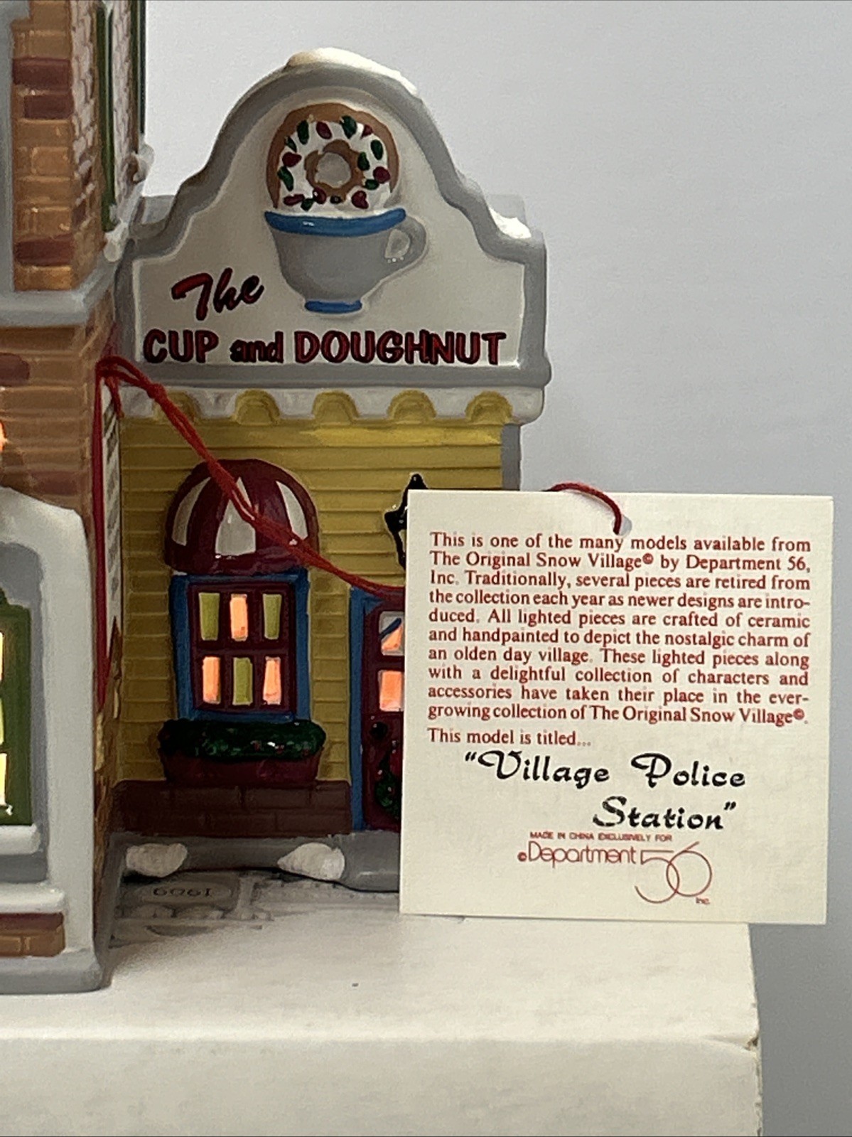 1995 Snow Village Police Station, 56th Precinct, Department 56 Retired Vintage