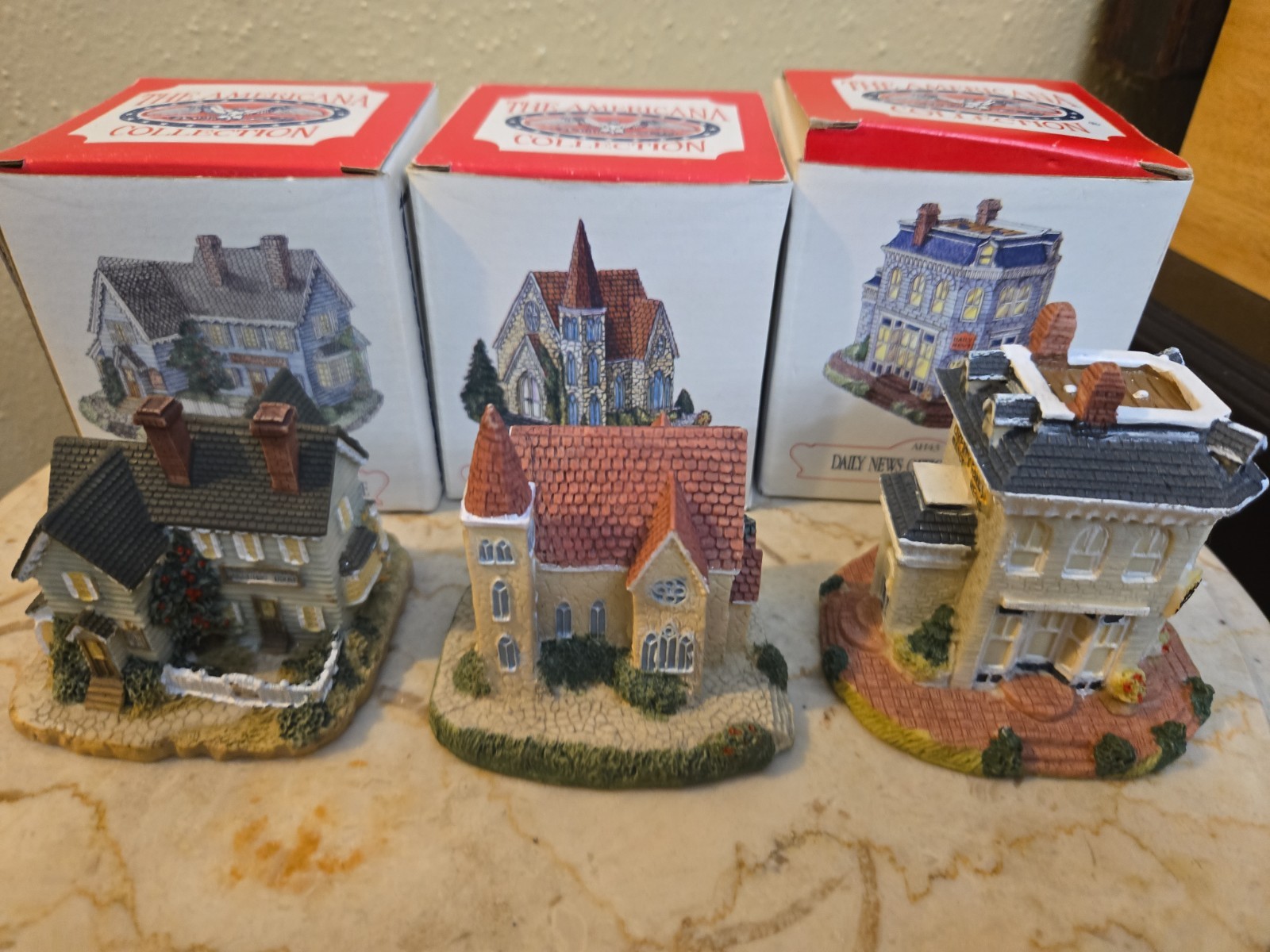Liberty Falls Americana Collection – AH43, AH29, AH24 (3-pc set, in boxes)