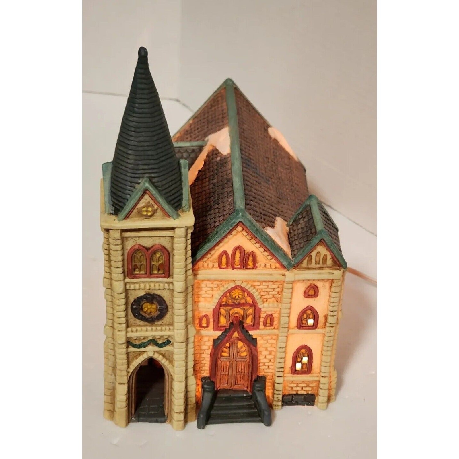 Dickens Collectables 1996 Classic Series Lighted Cathedral Church VTG BOXED