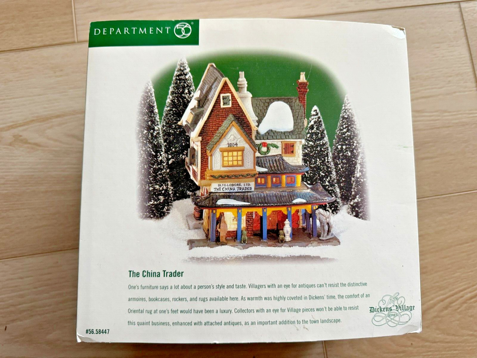 Department 56 Dickens Village Series The China Trader 58447 New in Original Box