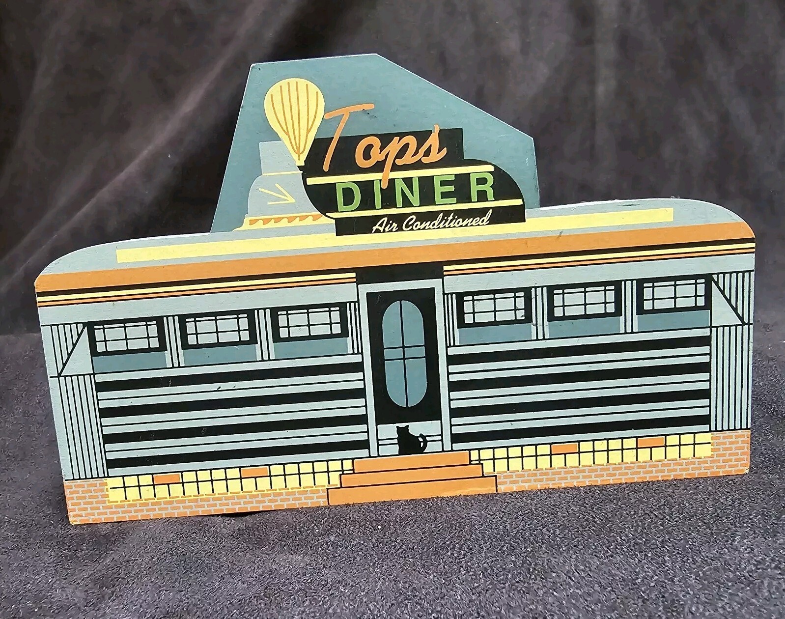 The Cat’s Meow Tops Diner Johnstown Pennsylvania Shelf Sitter 1997 GUC