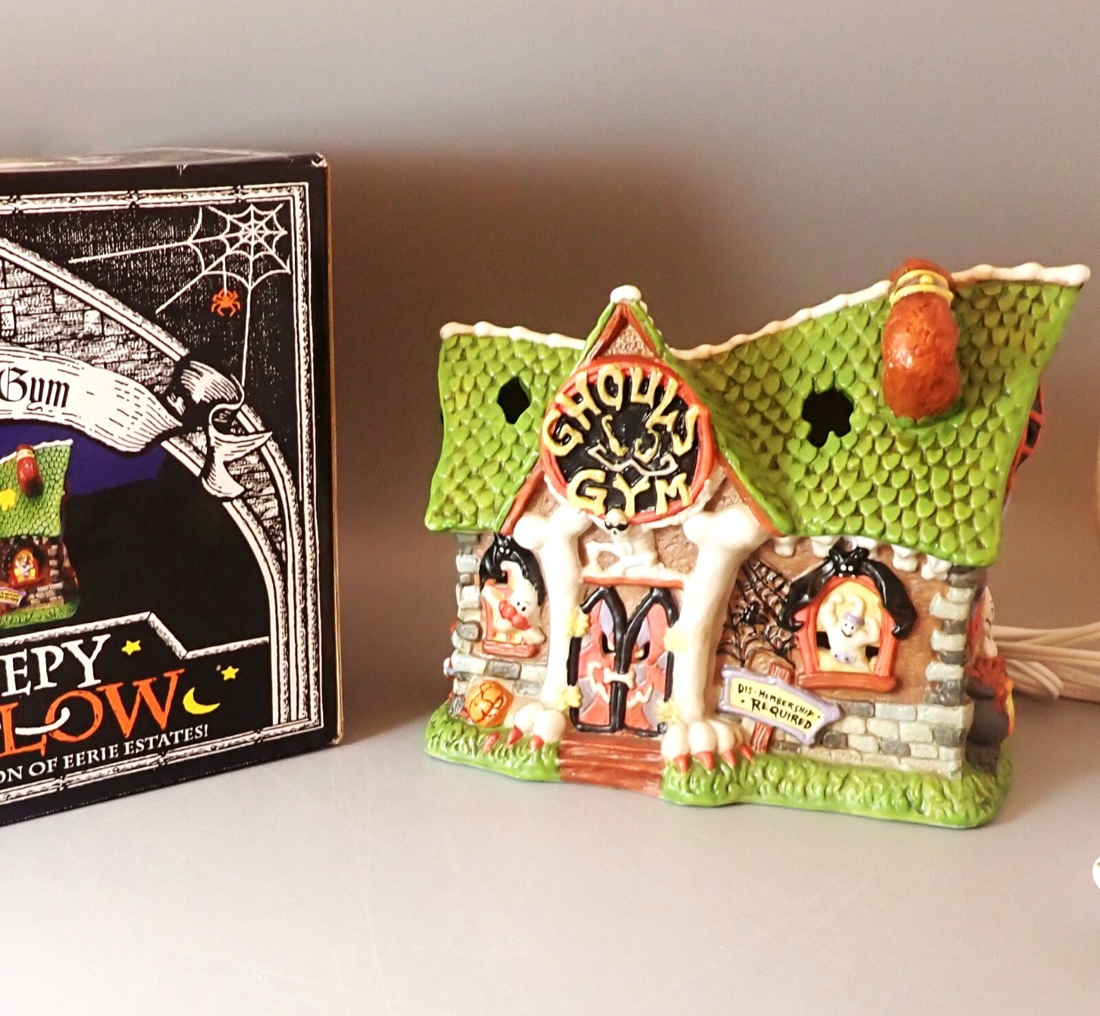 Creepy Hollow Ghouls Gym Fitness Club New Lighted Halloween Midwest Cannon Falls