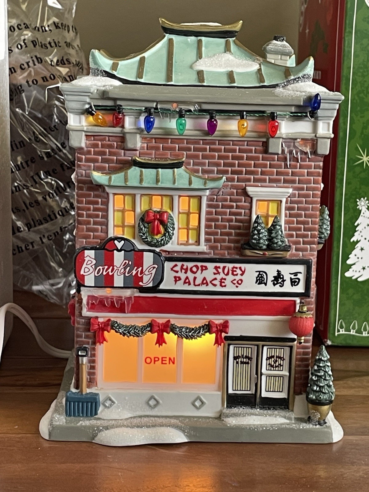 Dept 56 A Christmas Story Chop Suey Palace Unused