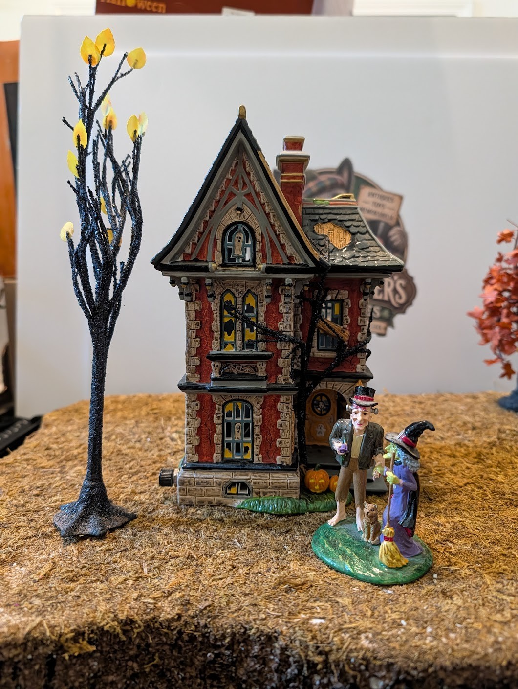 Dept 56 Halloween -Boo Mansion set of 4 from the Time to Celebrate Collection
