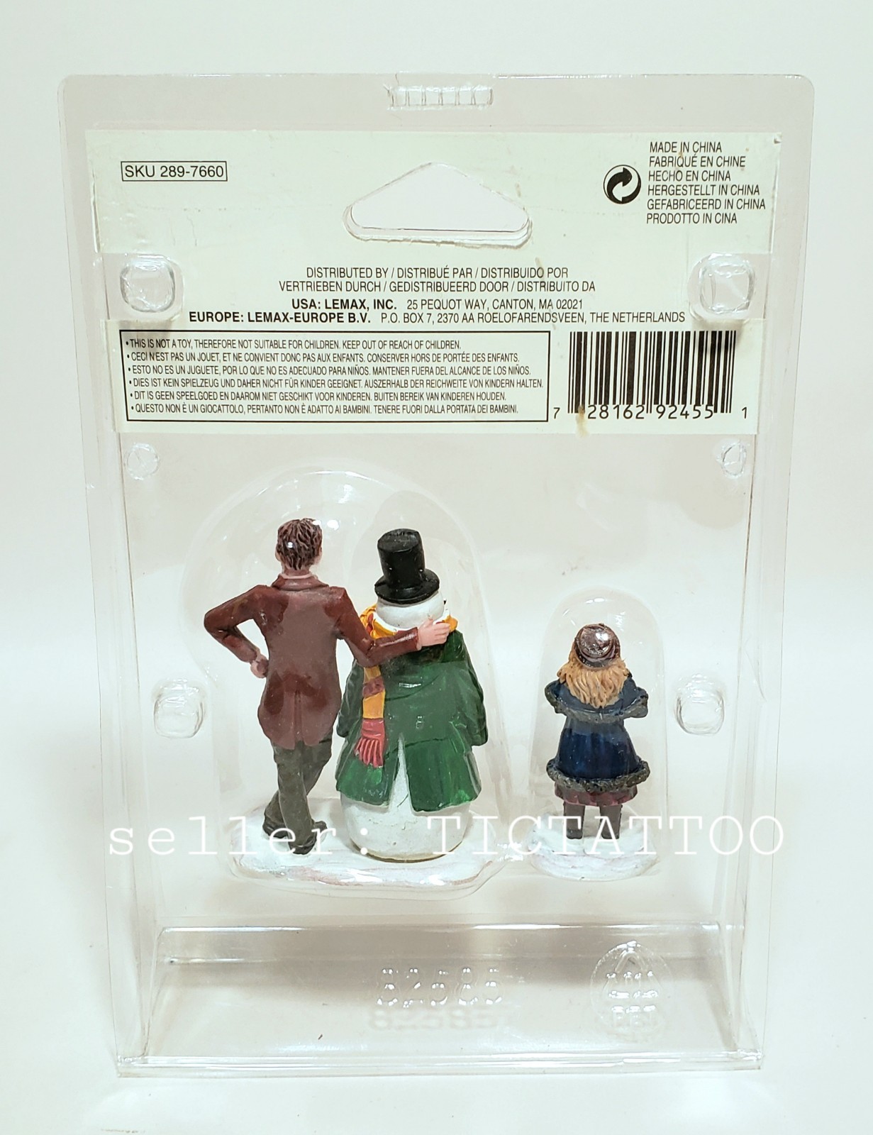 🔥 LEMAX 2018 DAD’S SNOWMAN #82585 Father & Daughter Holiday Christmas Village