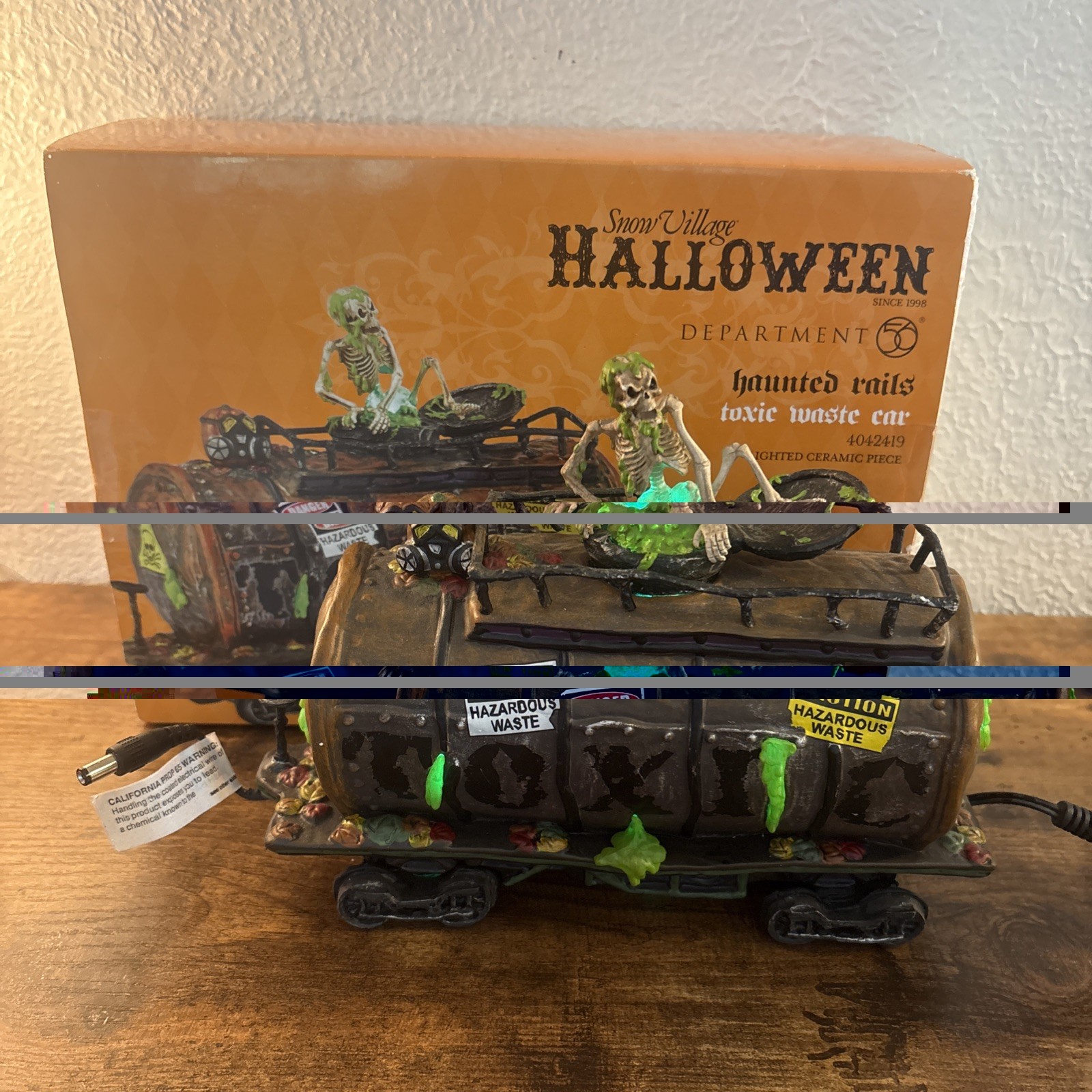Department 56 Halloween Haunted Rails Toxic Waste Car 4042419 dept 56
