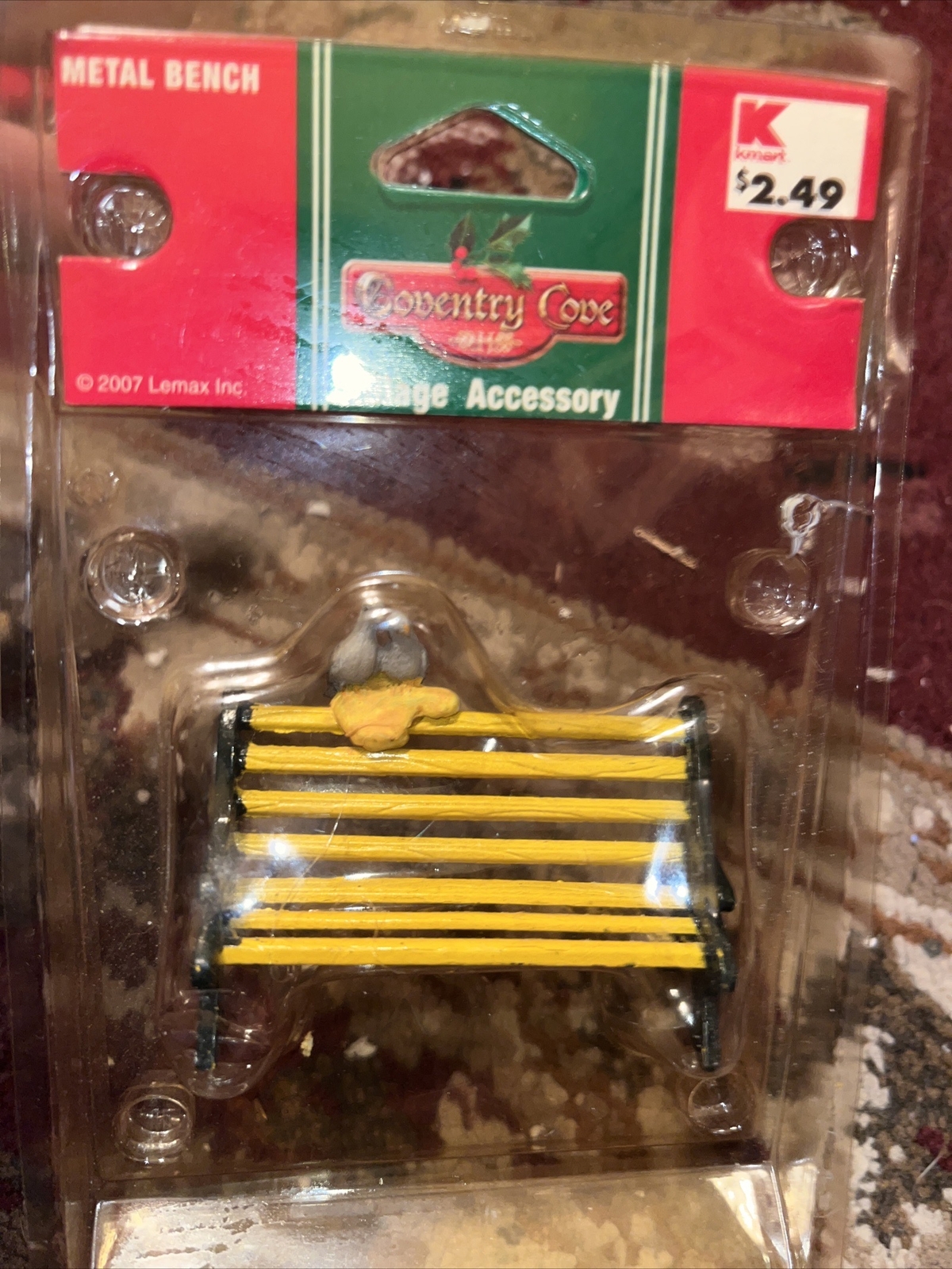 RETRO LEMAX “METAL BENCH W BIRDS” ACCESSORY