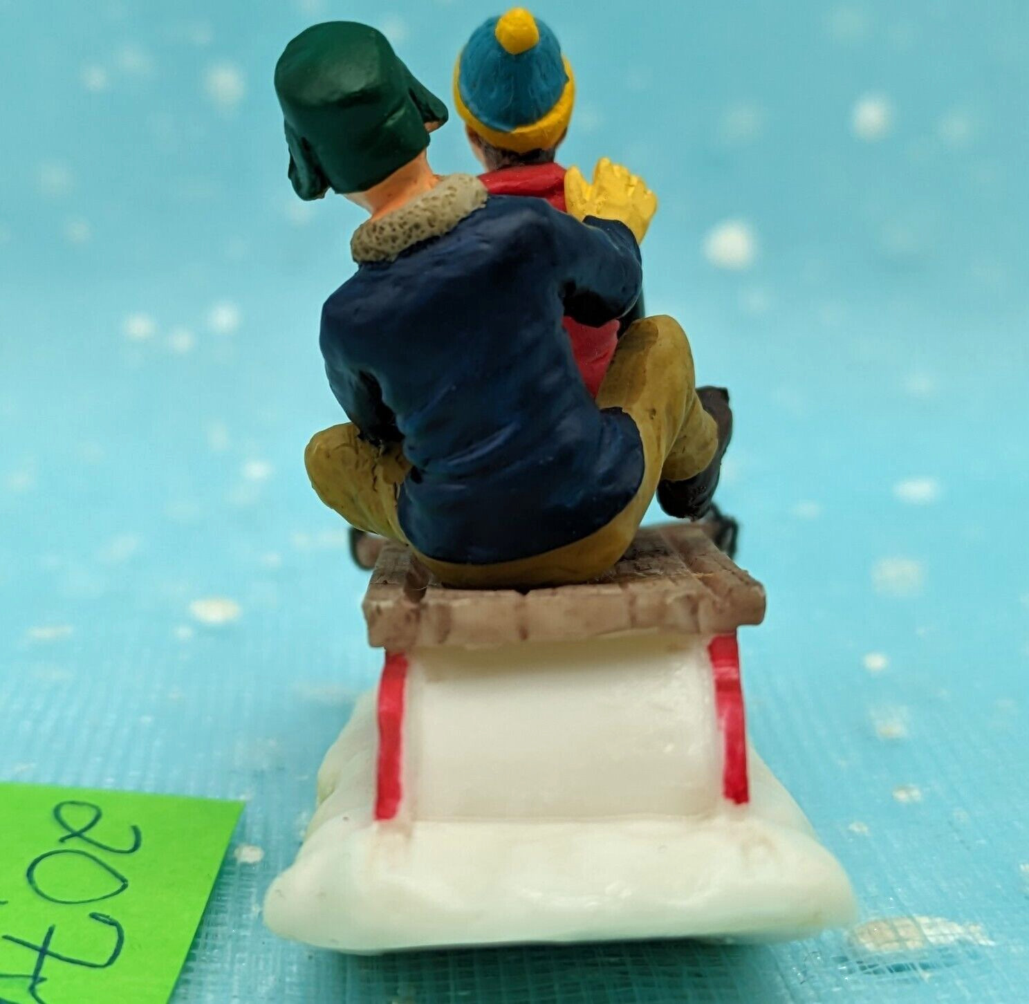 Lemax Sledding Gramps boy Grandpa 92359 Christmas Village Figure NO BOX INV207
