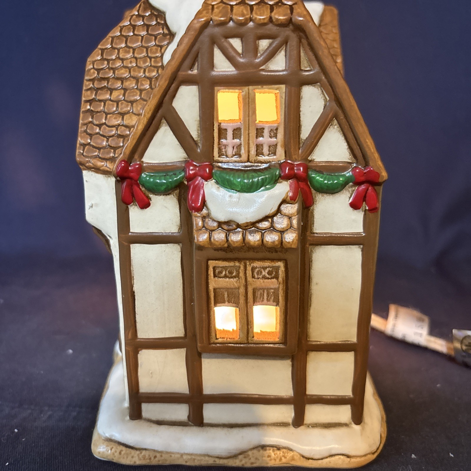 Lefton Colonial Village The Hampshire Lighted House # 07336 Original Box