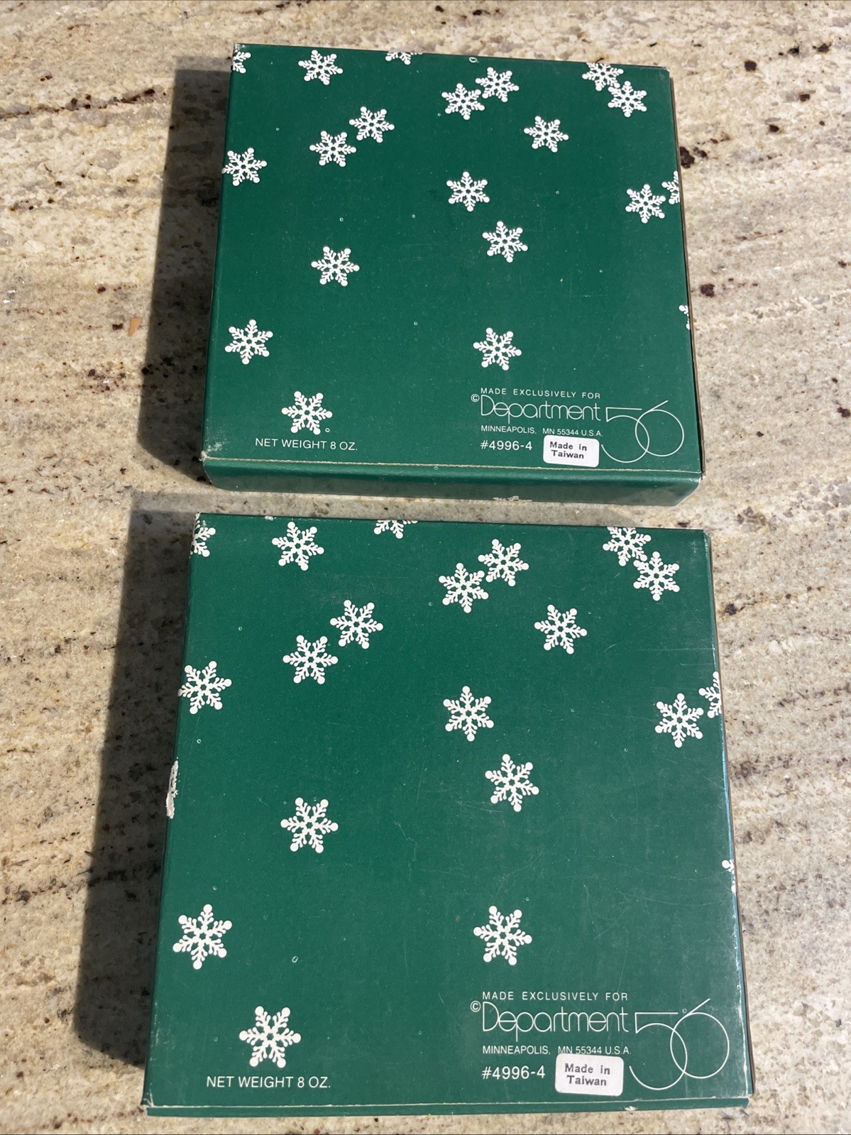 Dept 56 #4996-4 Plastic Snow Crystals-NEW (2 PACKAGES) NOS
