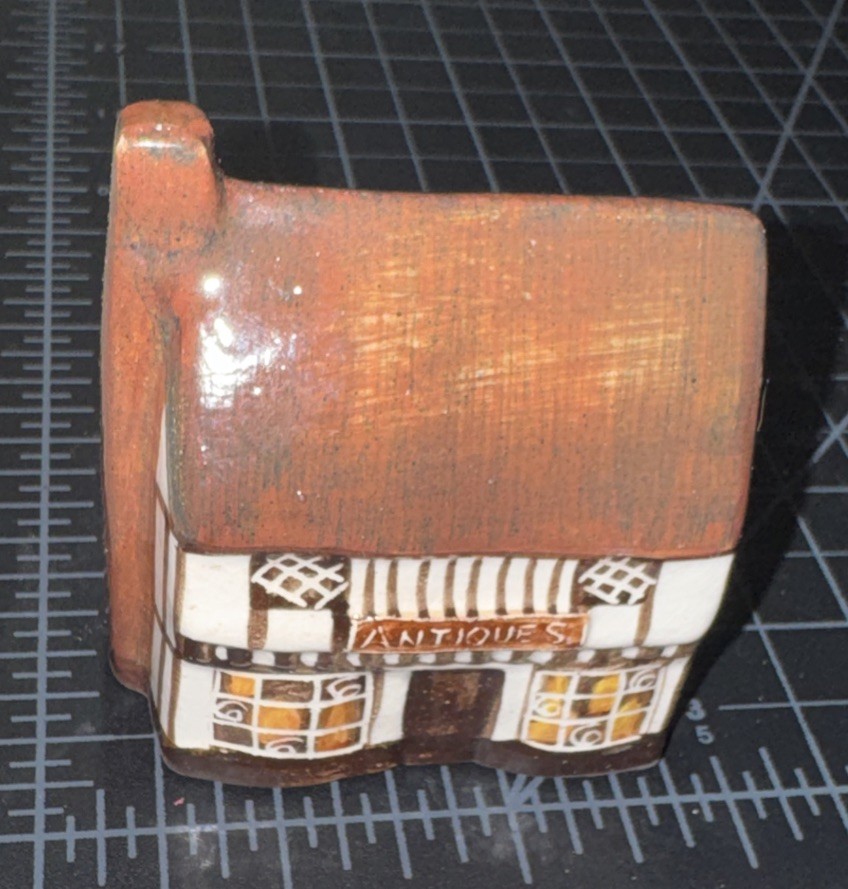 Vintage Suffolk Cottages Ceramic Miniature Antiques Shop Cottage Made In England