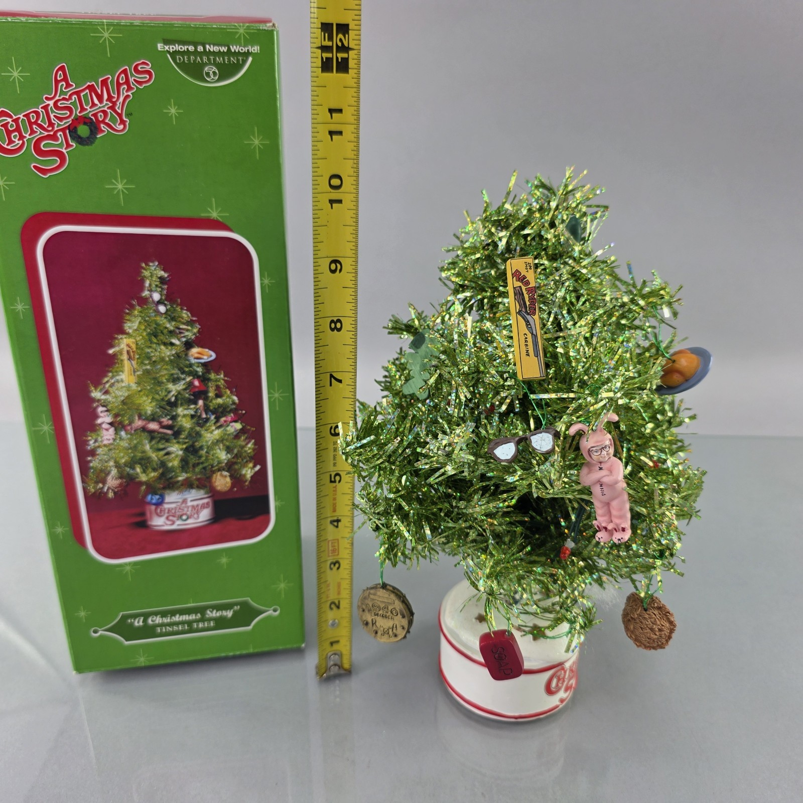 Department 56 A Christmas Story Tinsel Tree Retired 2005 Lights Not Working