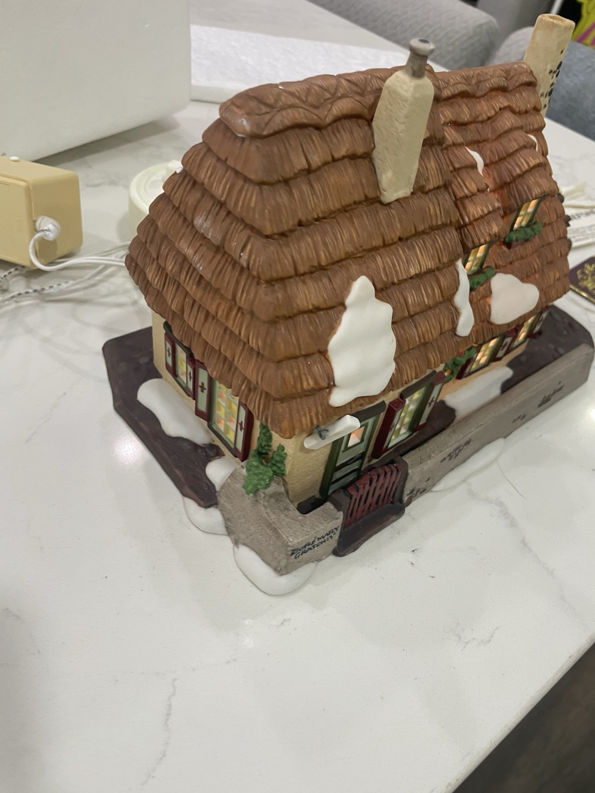 Dept 56 Dickens Village The Christmas Carol Cottage #58339 Retired Smoke Chimney