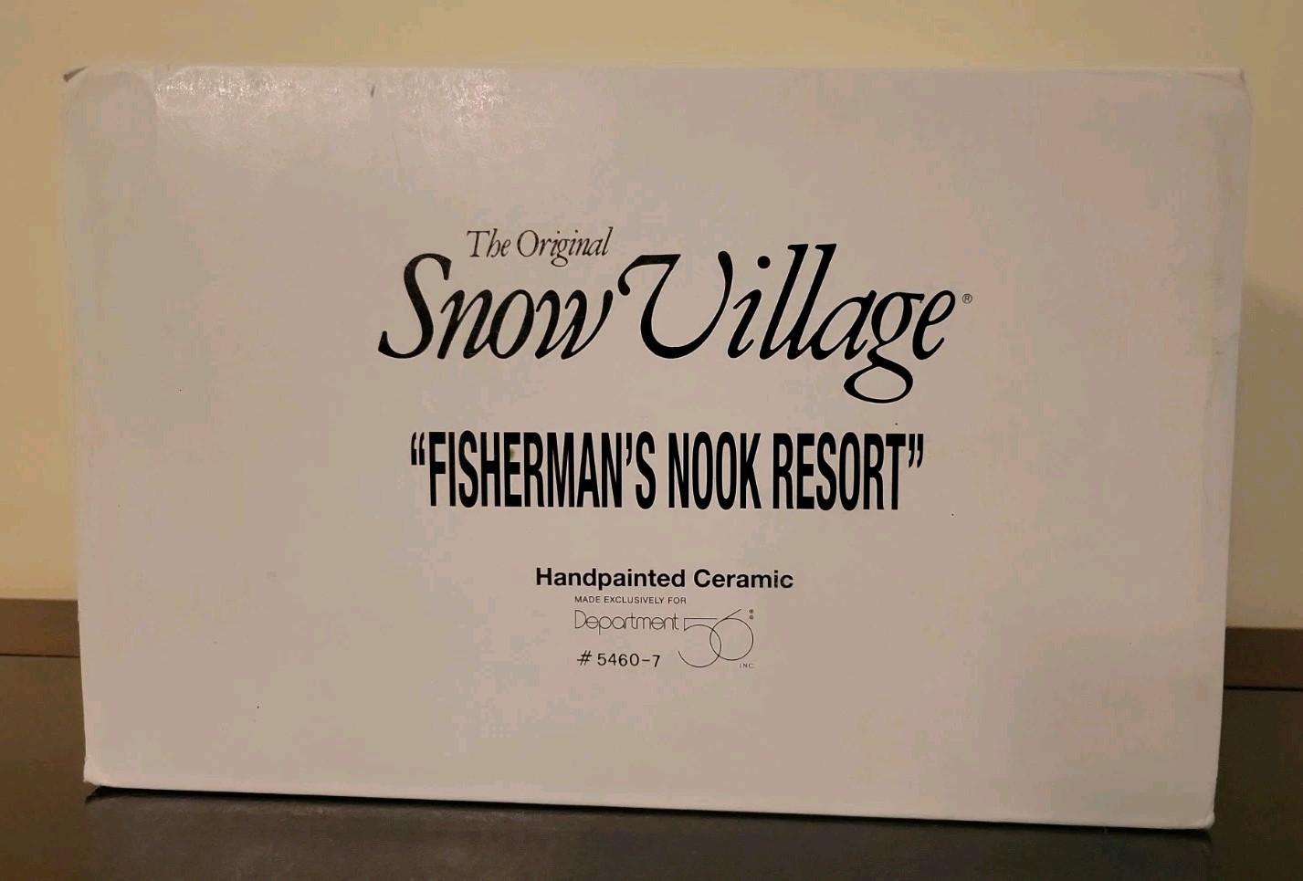 Dept 56 Vintage 1994 Snow Village “Fisherman’s Nook Resort” #5460-7 Retired