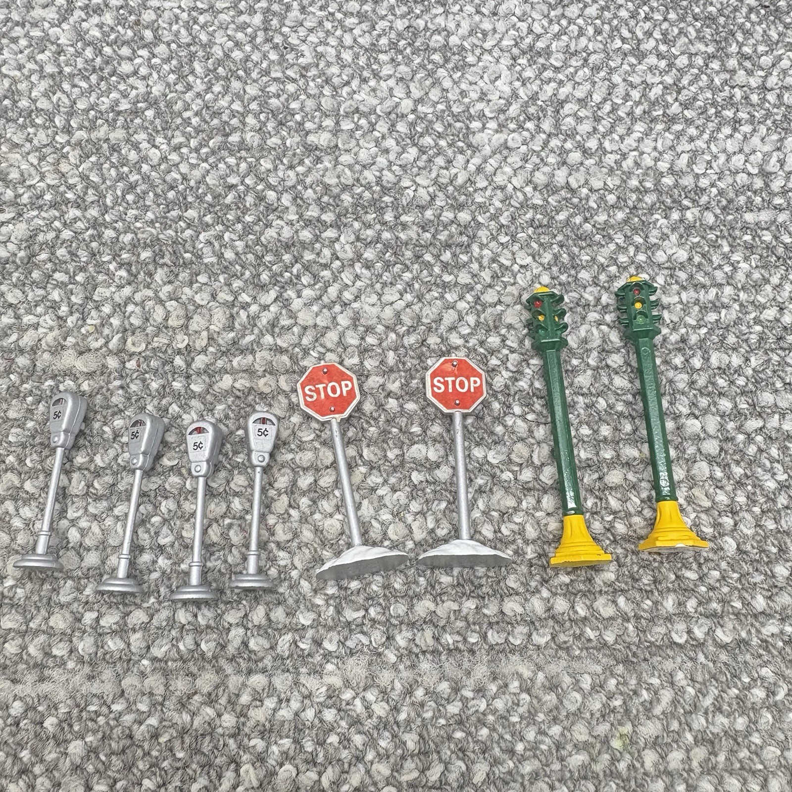 The Heritage Village Collection Utilites Set of 8 Handpainted Metal