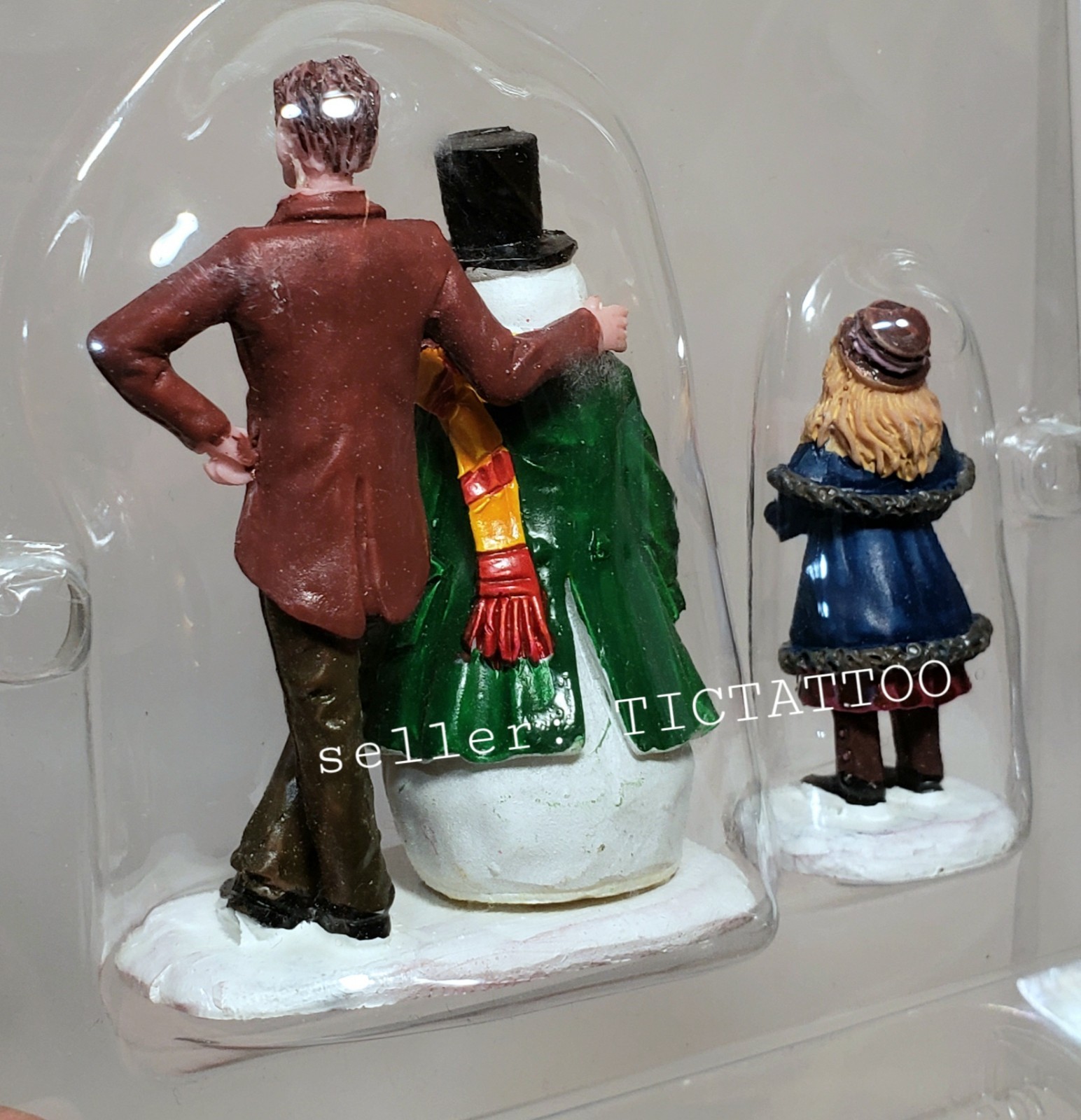 🔥 LEMAX 2018 DAD’S SNOWMAN #82585 Father & Daughter Holiday Christmas Village