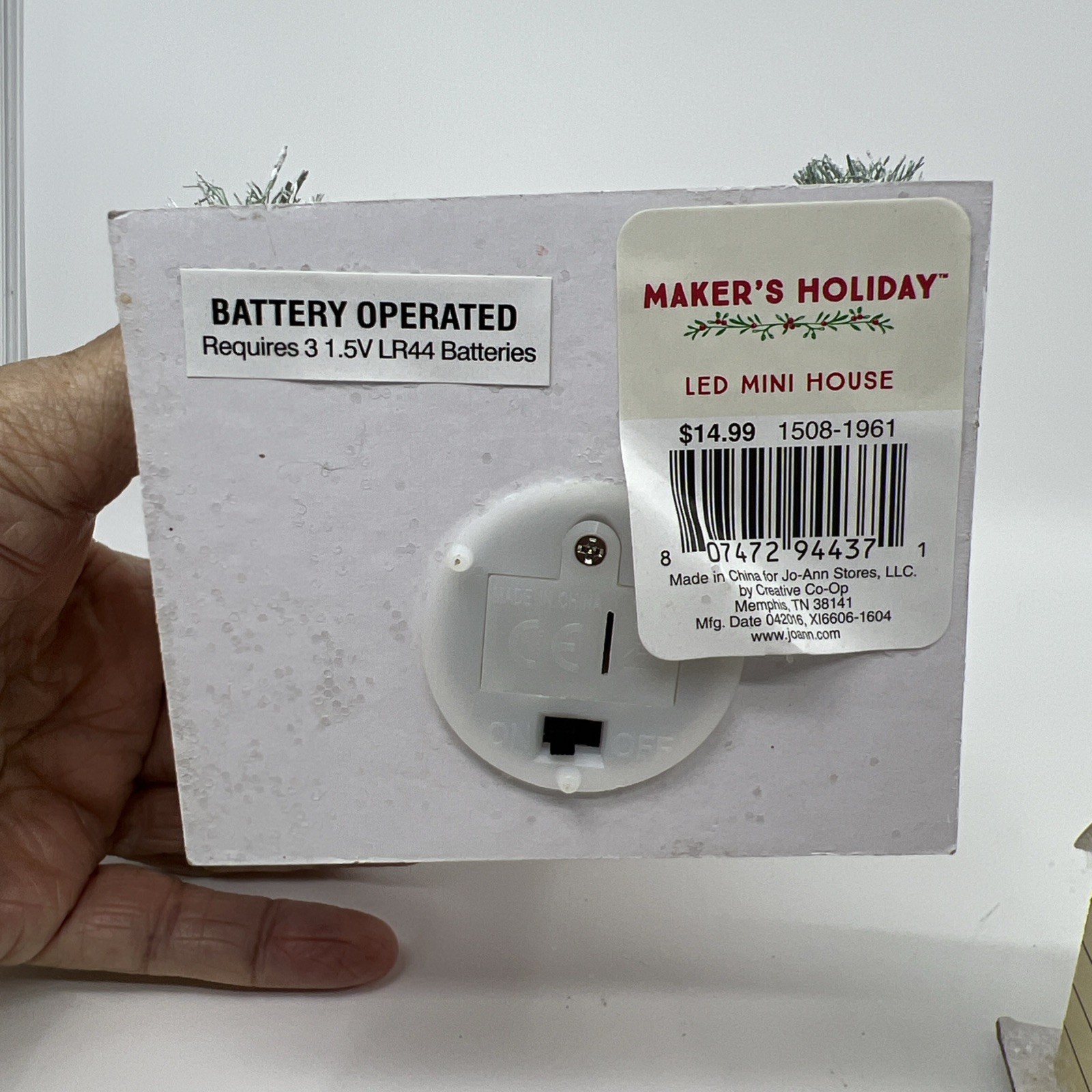 3 LED Paper Glitter House Red Christmas Village 2 2013 Target & 1 Jo-Ann Working