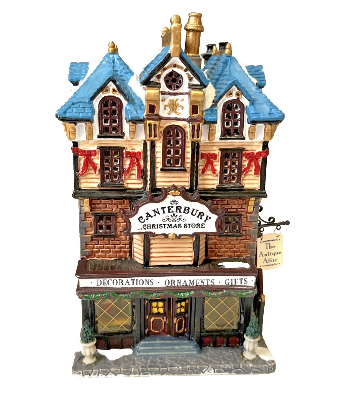 Lemax Dillards Winters Glen 2001 Canterbury Christmas Store Village Lighted Hous