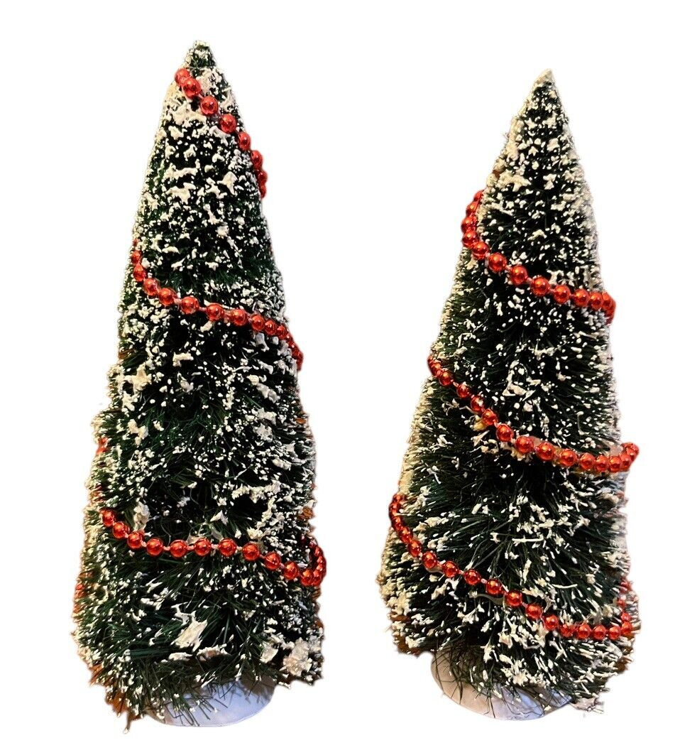 Department 56 – 22-Piece Lot of Sisal and Bare Branch Trees and Cobblestone Road