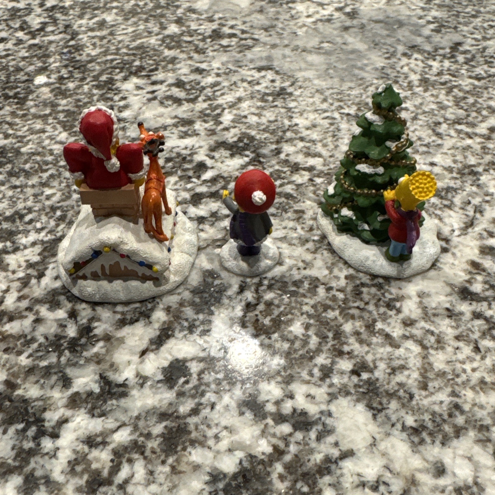 Hawthorne Simpsons Festive Friends Figures JOLLY GOOD TIME Lot Of 3 Figures Bart