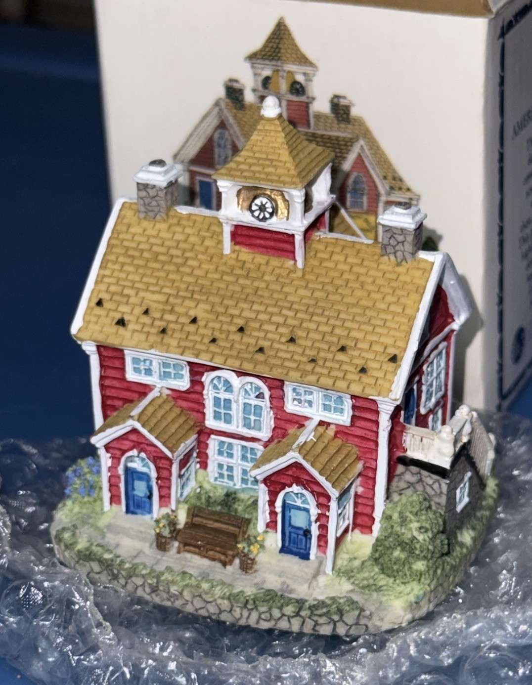 Liberty Falls Red Secondary School 1998 Collection AH158 3 5/8″ Tall Building