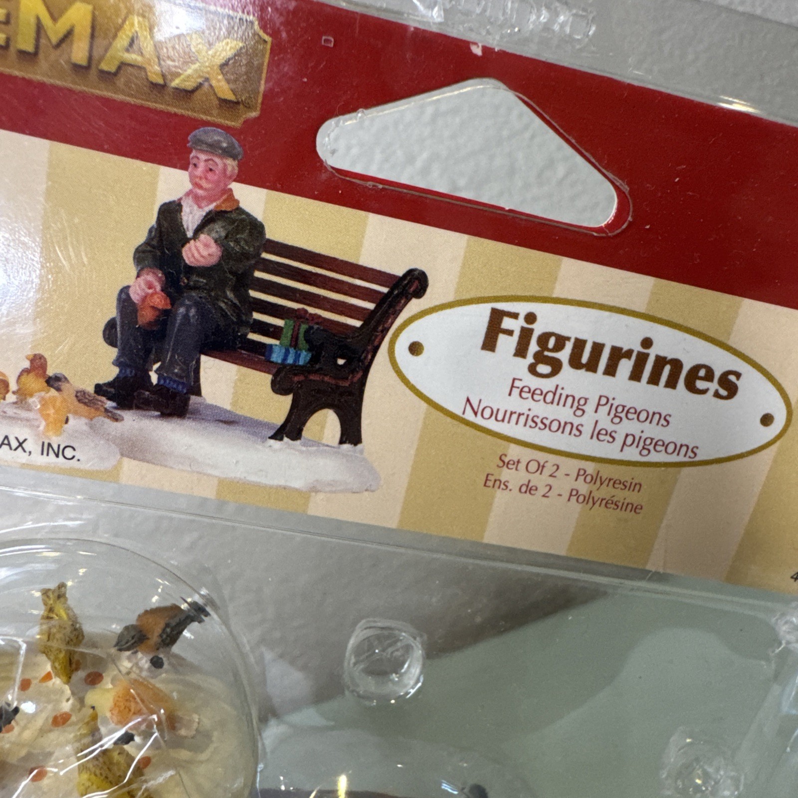 LEMAX Feeding Pigeons Set Of 2 Figurines #42905 Christmas Village – In Packaging