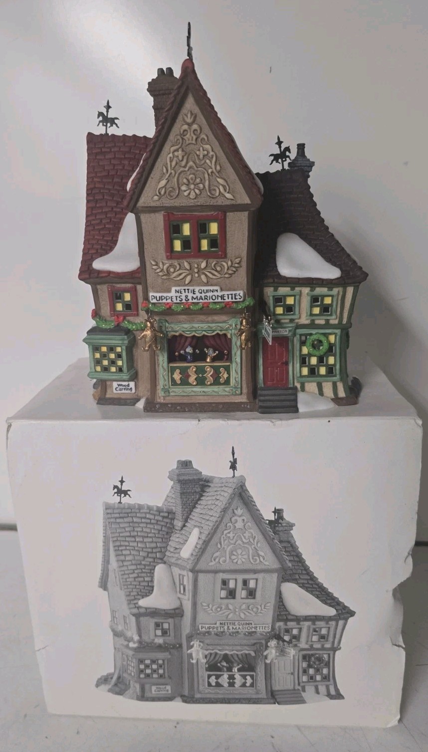Dept 56 58344 Dickens Village Series Nettie Quinn Puppets & Marionettes Building