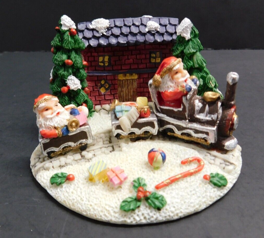 Village Train With Santa On The Train In Santa Land
