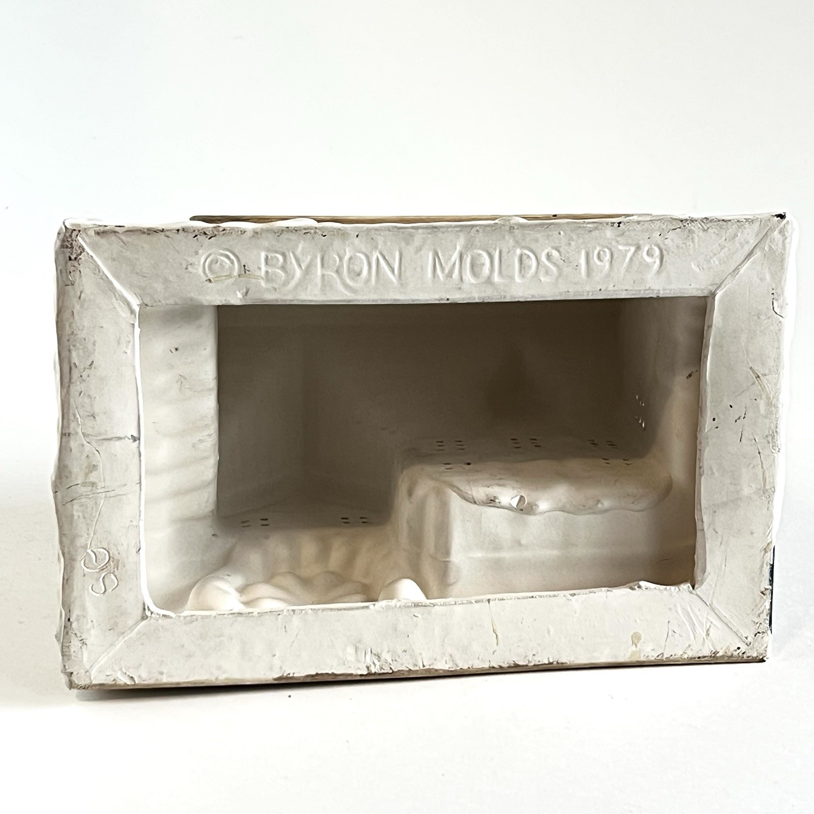 Vintage 1979 Christmas Village Byron Molds Grist Mill Building Hand Painted