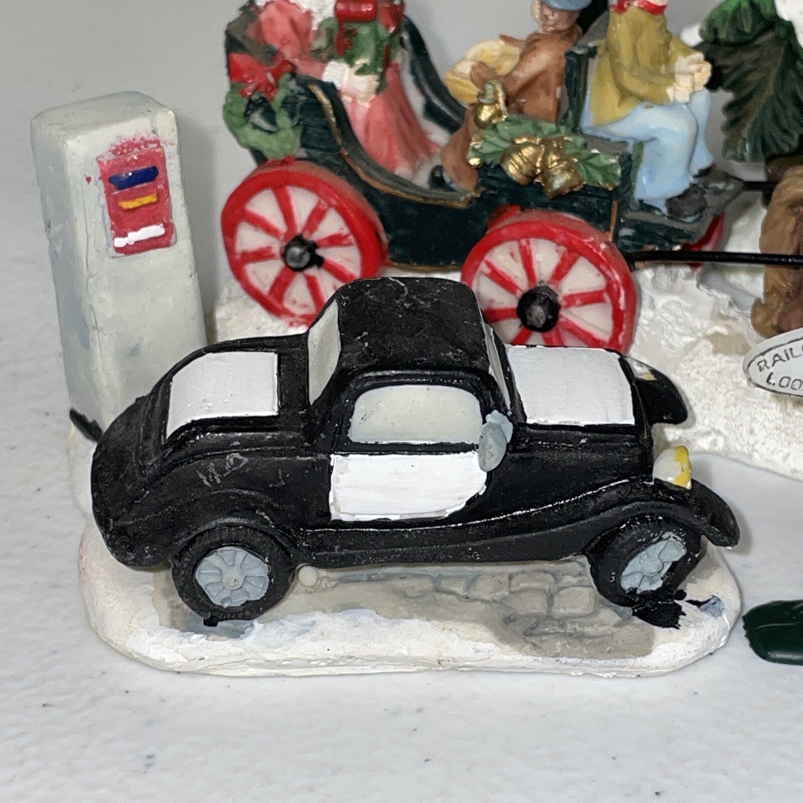 Vintage Christmas Village Figurine Lot Various Christmas Santa Clause Figures