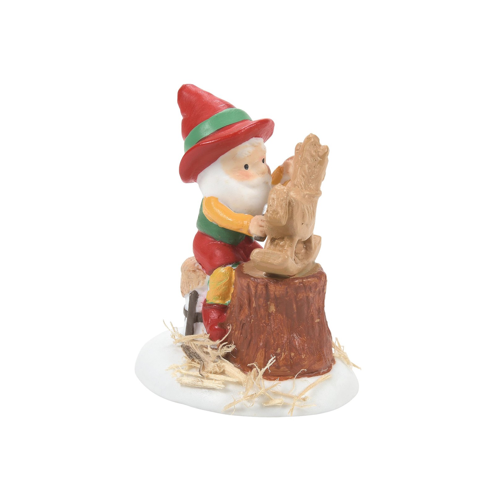 North Pole Village Accessories Elf Ready for Paint Figuine, 1.85 Inch, Multicolo
