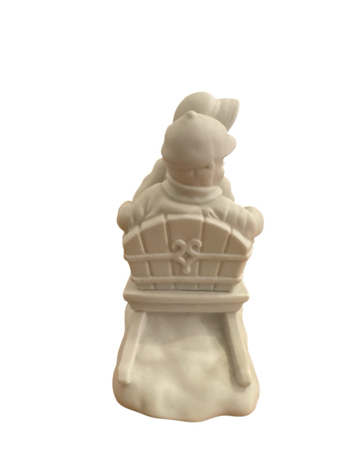 Dept 56 Christmas Winter Silhouette Sledding In The Snow White Figurine 78492