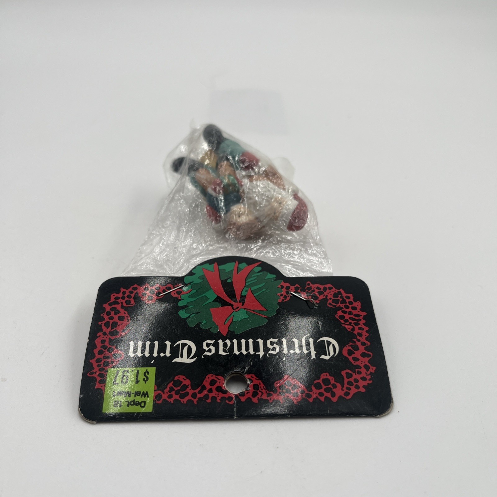 Christmas Trim Holiday Village Go Along Figure Child On Santa’s Lap