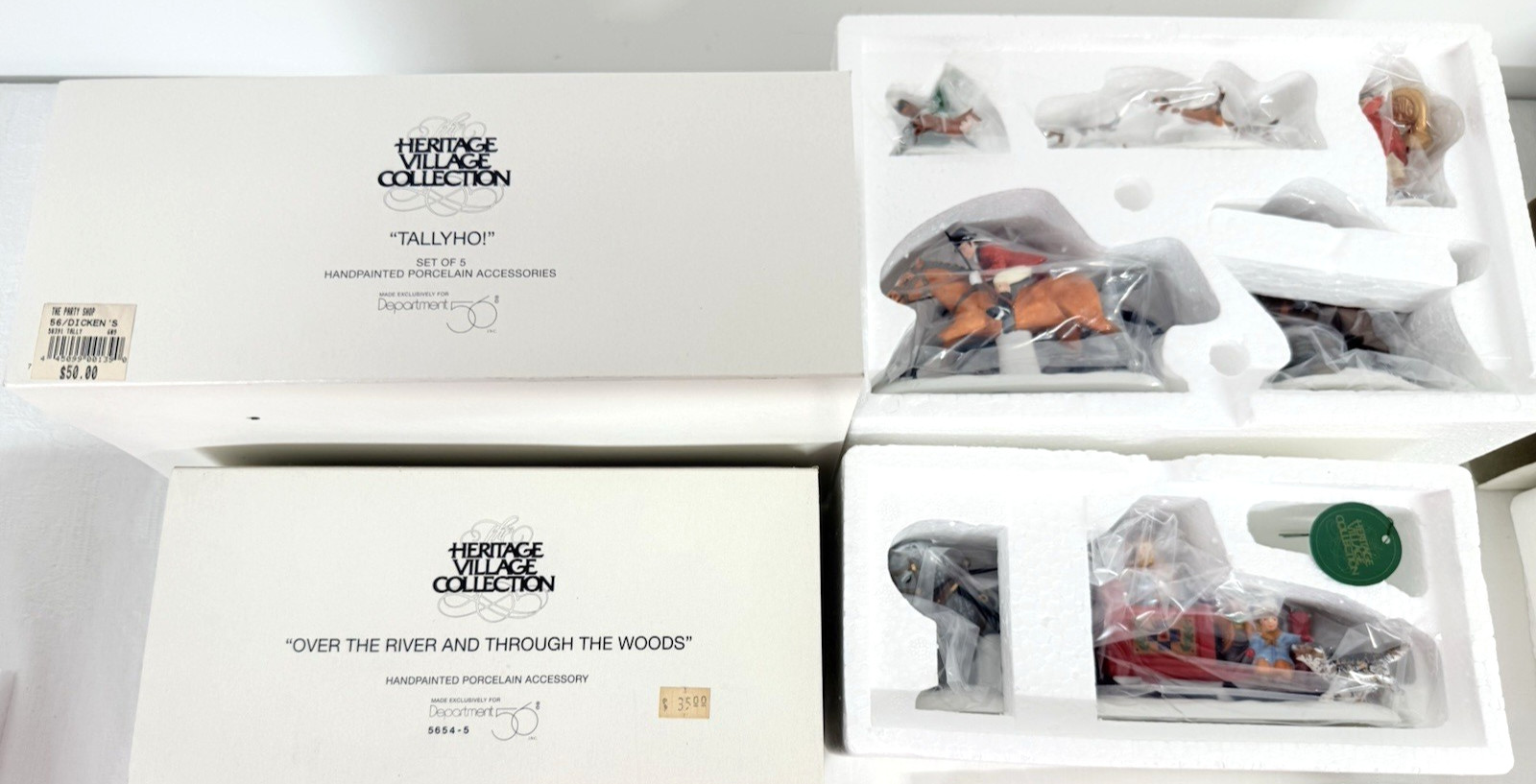 Dept 56 Heritage Village Collection Accessories Figures Lot Of 15 Excellent, New
