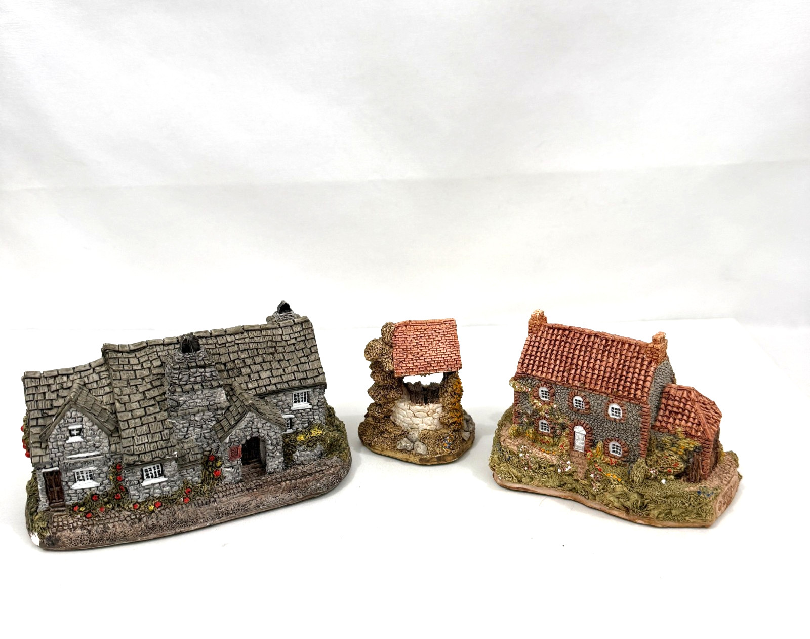 3 Lilliput Lane Tintagel Bay View Wishing Well All Signed David Tate MBE READ