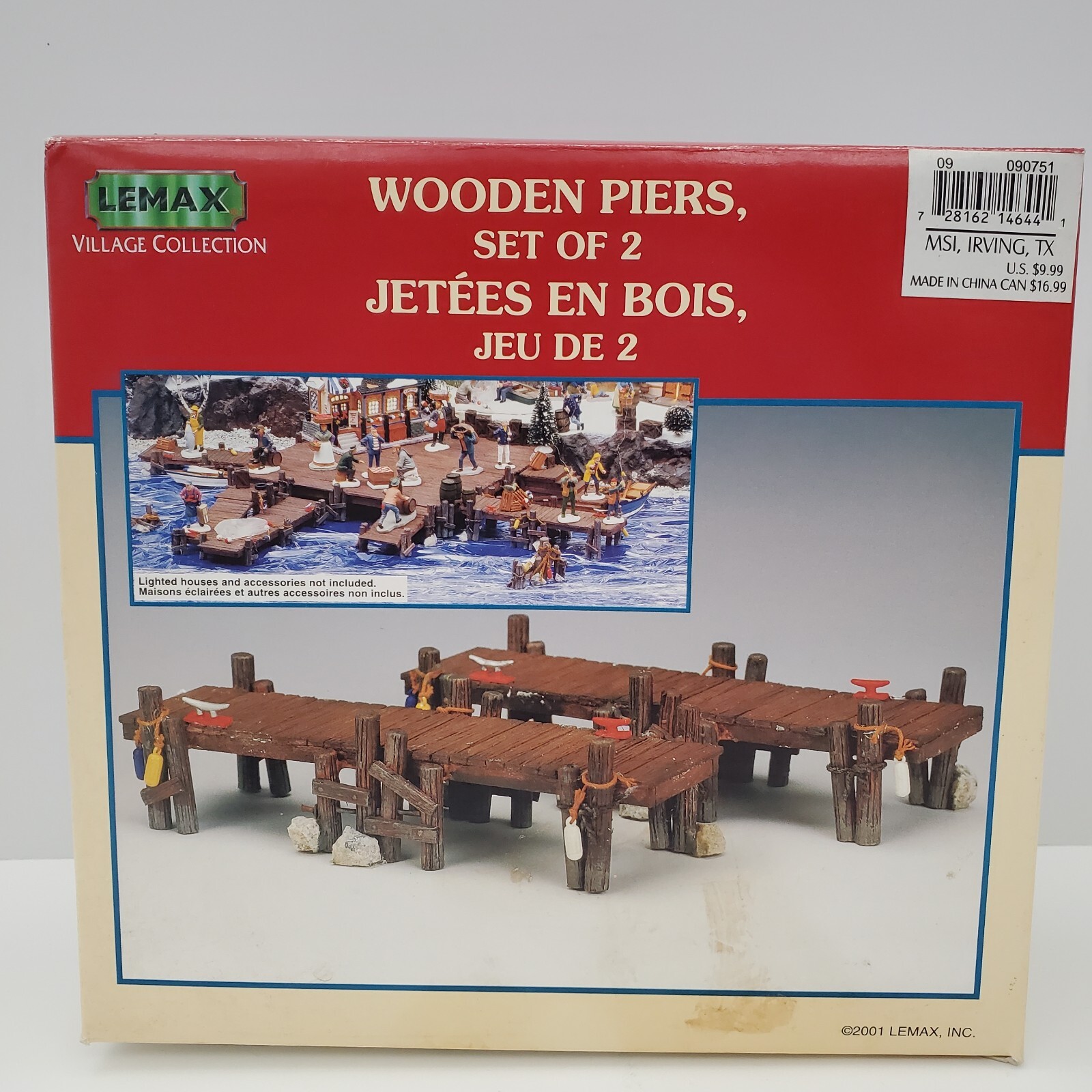 Lemax Village Collection – Wooden Piers – Set of 2 – 2001