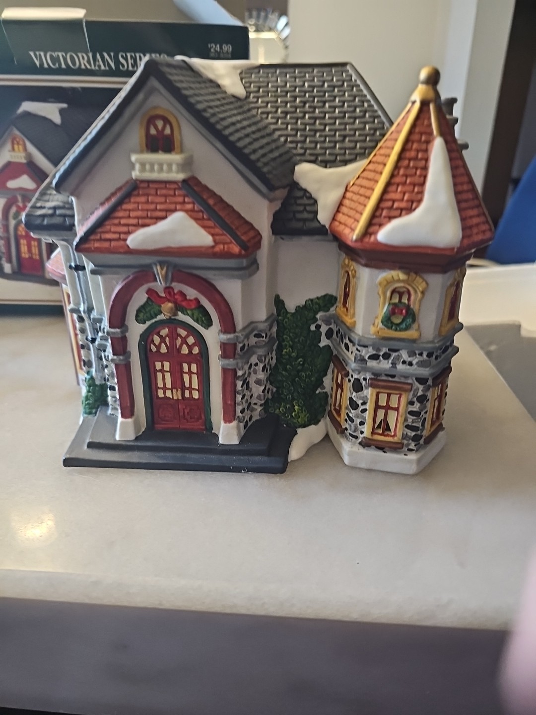 Dickens Collectables Hand Painted Porcelain Lighted House Victorian Series 1997