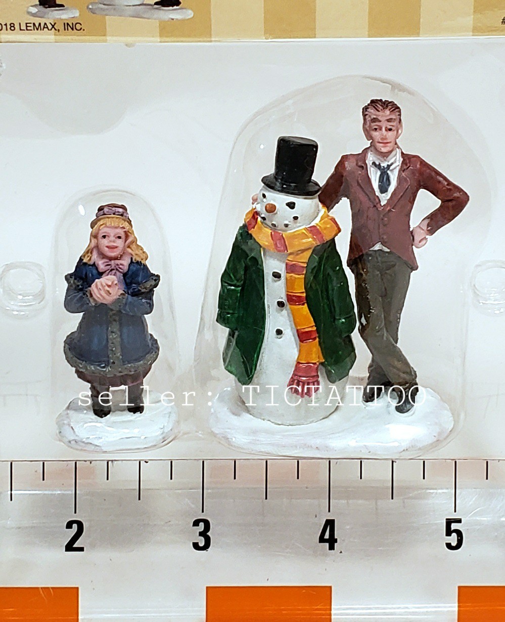 🔥 LEMAX 2018 DAD’S SNOWMAN #82585 Father & Daughter Holiday Christmas Village