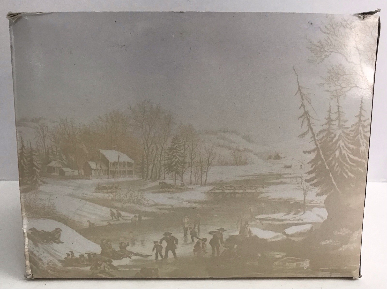 Currier and Ives Museum of New York American Winter Scene Christmas Village