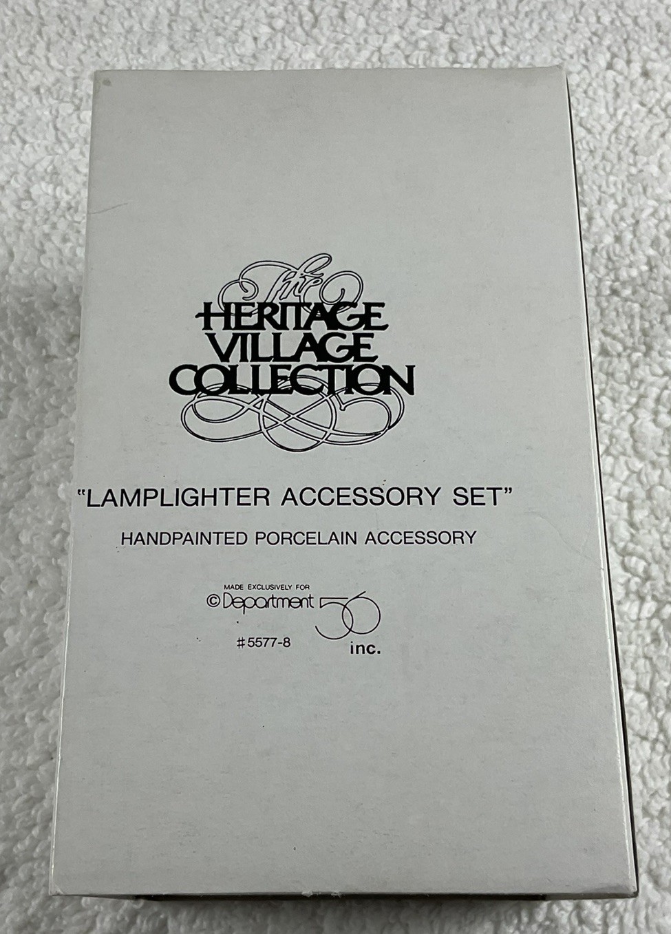 NOS Dept 56 #5577-8 Lamplighter Accessory Set Heritage Village Coll Retired