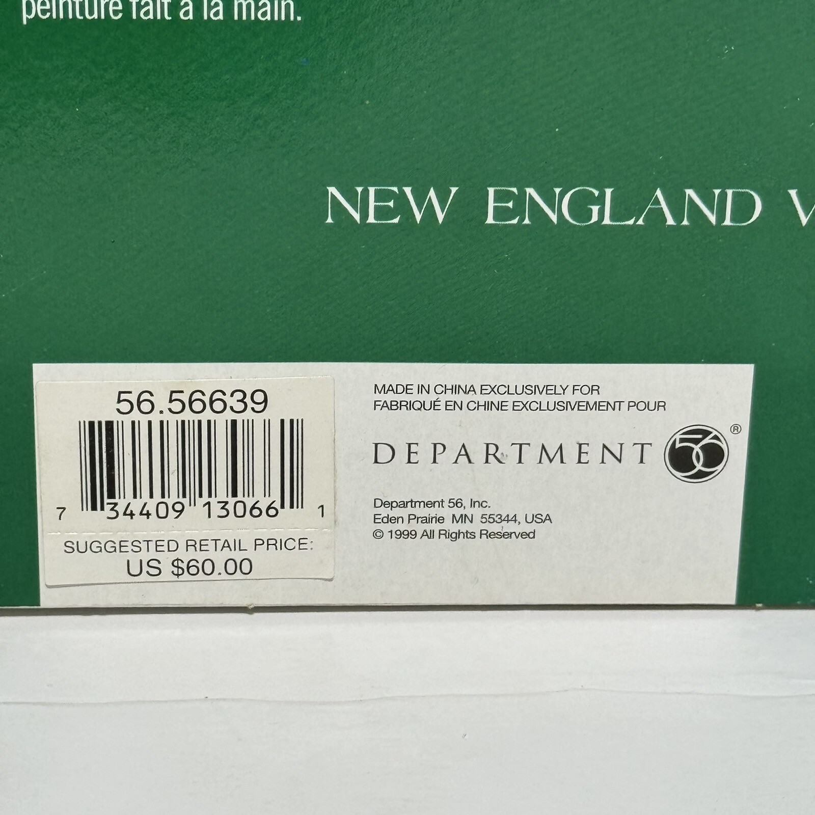 Department 56 New England Village Series “It’s Almost Thanksgiving” W/ packaging