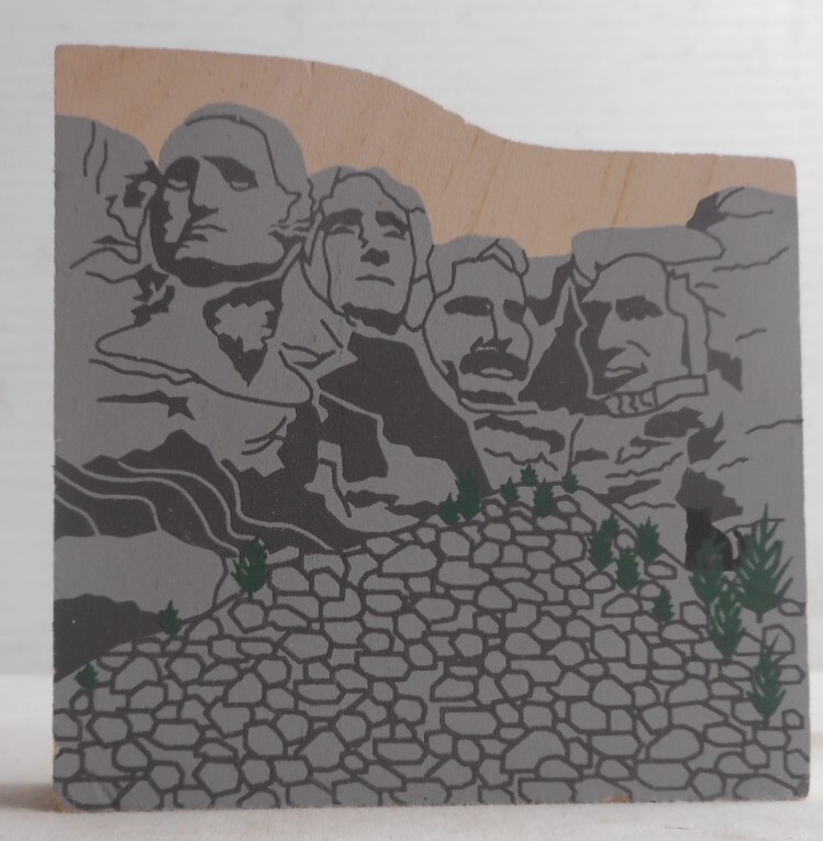 Vintage Cat’s Meow Mount Rushmore Monument South Dakota Shelf Décor 1997 Signed