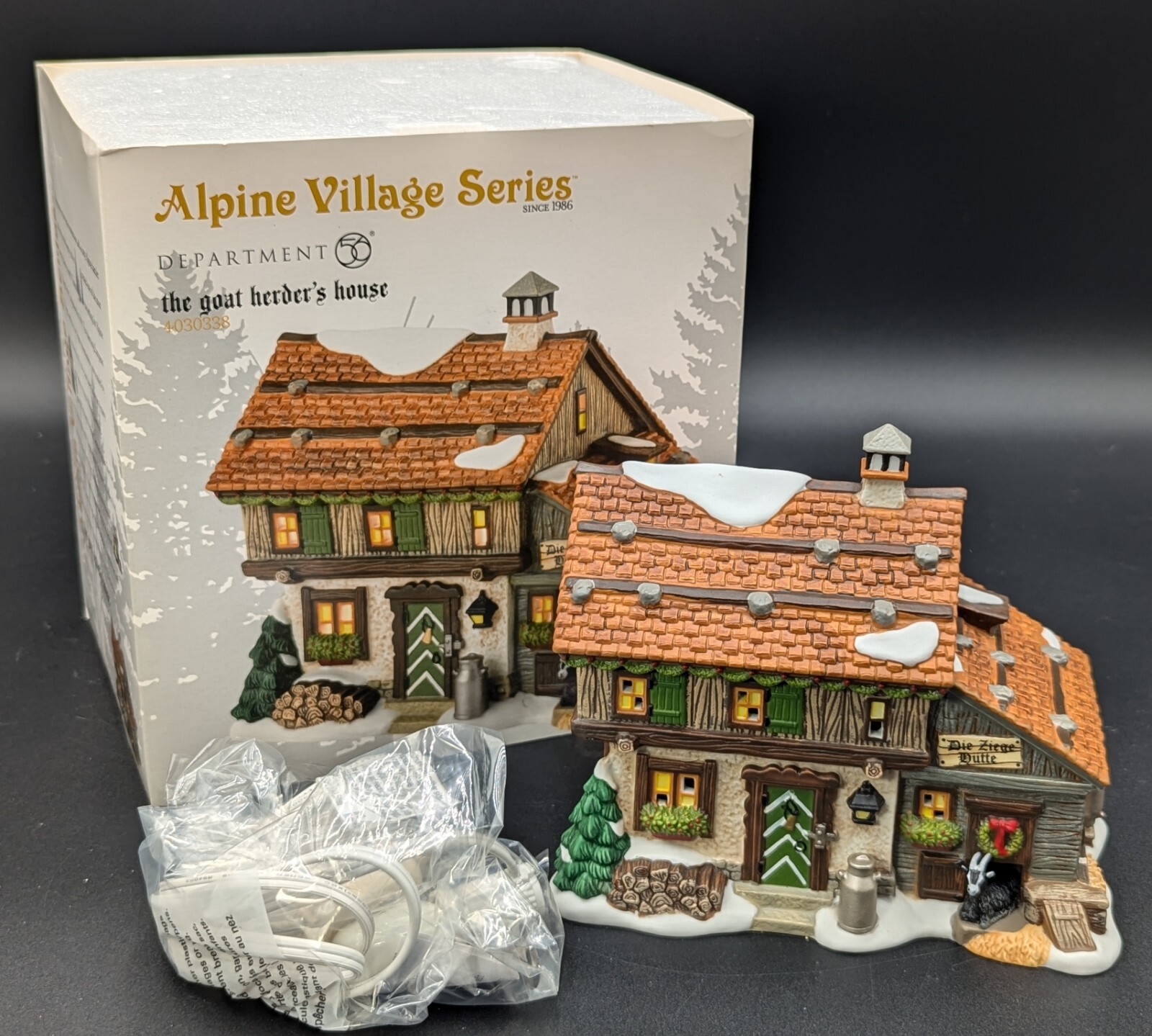 DEPARTMENT 56 THE GOAT HERDER’S HOUSE #4030338 ALPINE VILLAGE SERIES