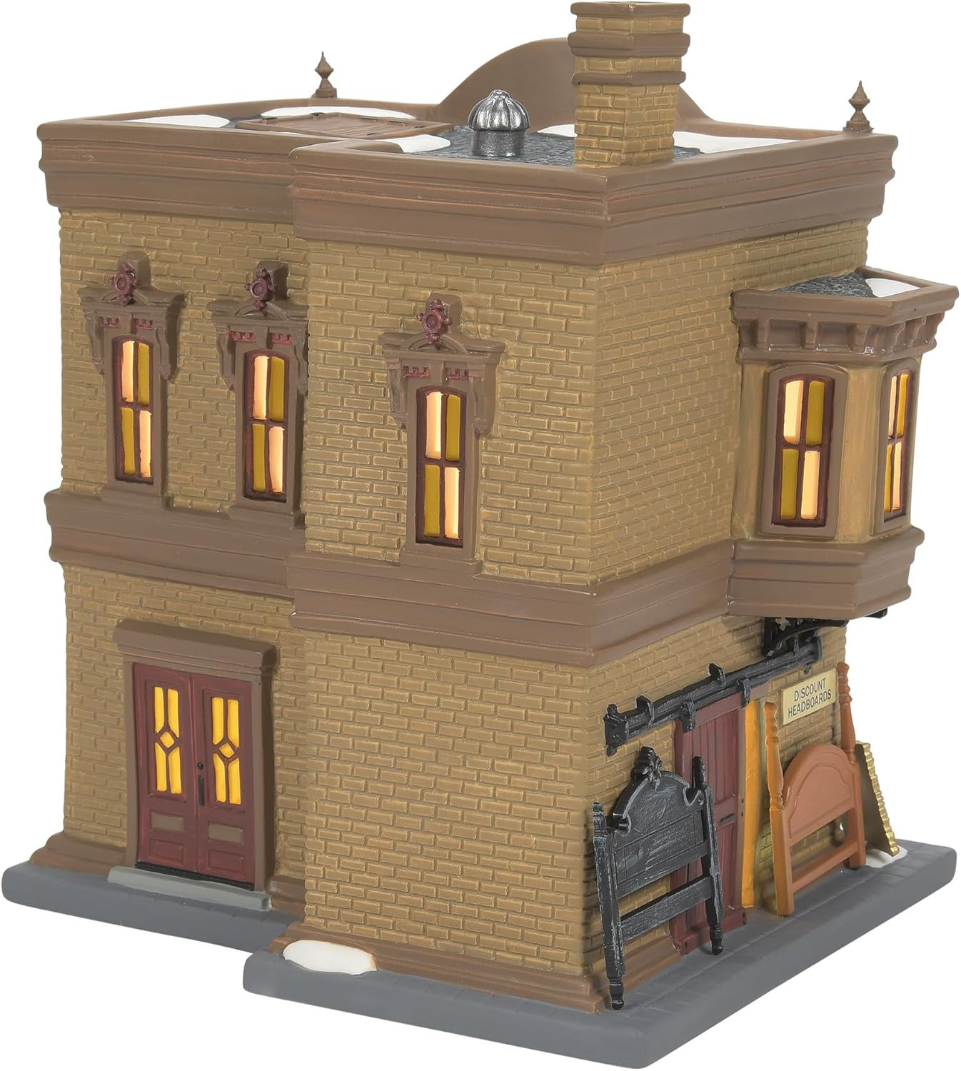 Christmas in the City Thompson’S Furniture Lit Building, 7.32 Inch, Multicolor