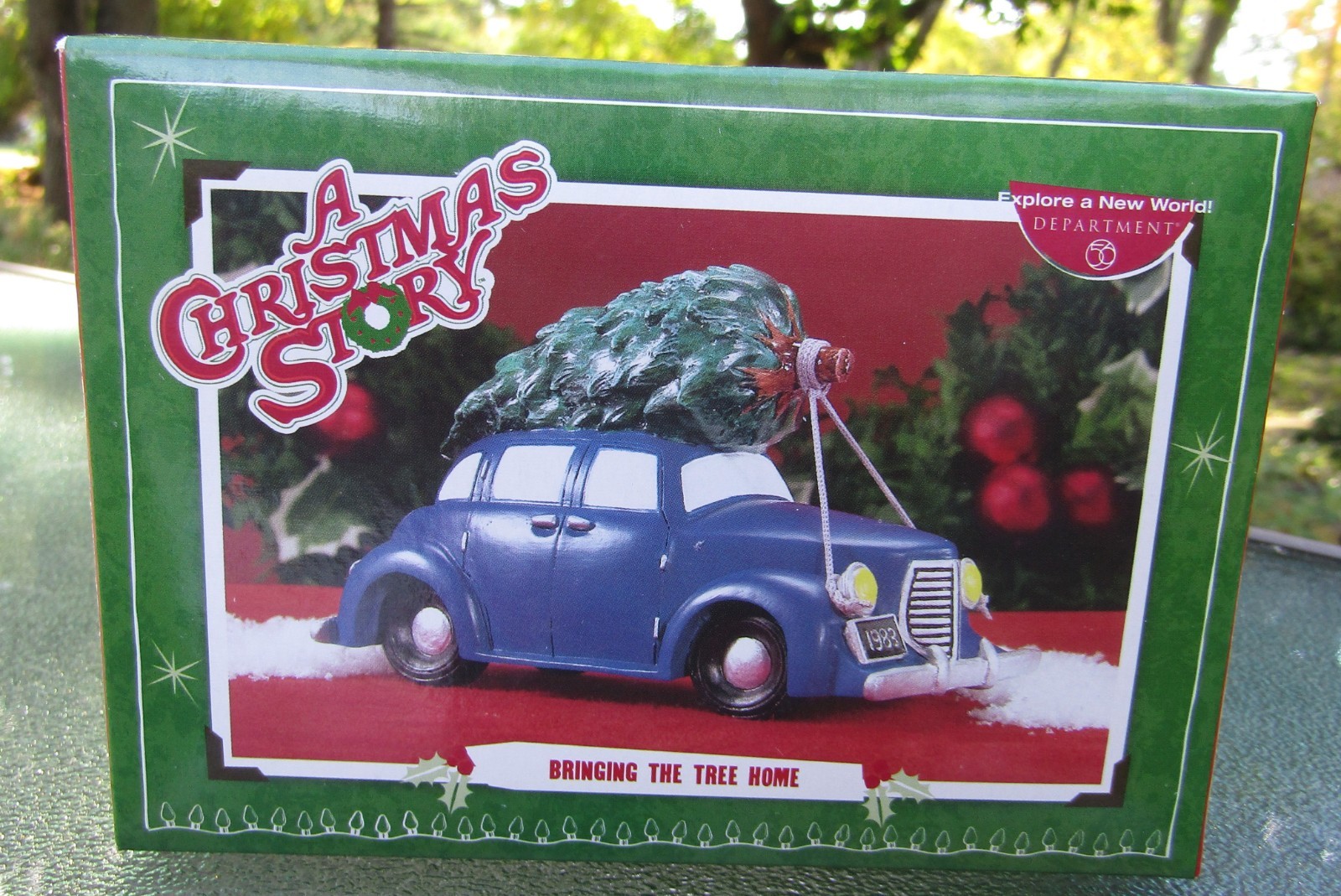 2008 Department 56 A Christmas Story #809444 BRINGING HOME THE TREE Unused LOOk
